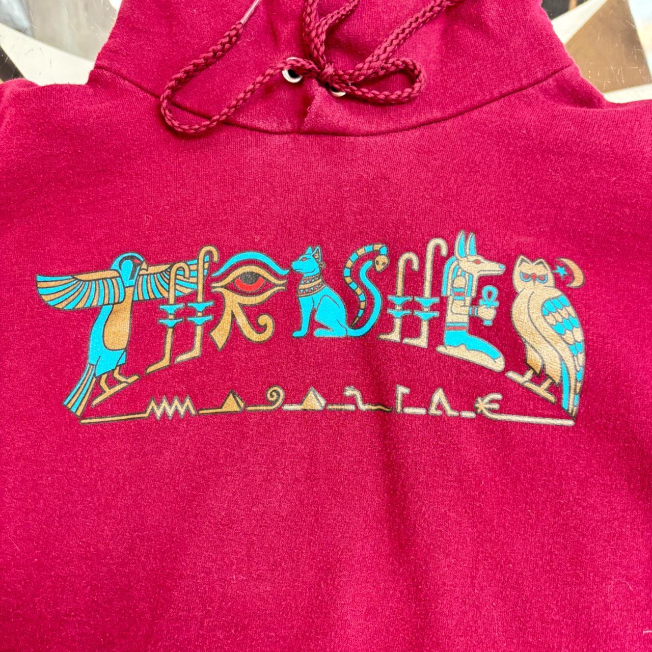 Thrasher hieroglyphic hoodie discount maroon