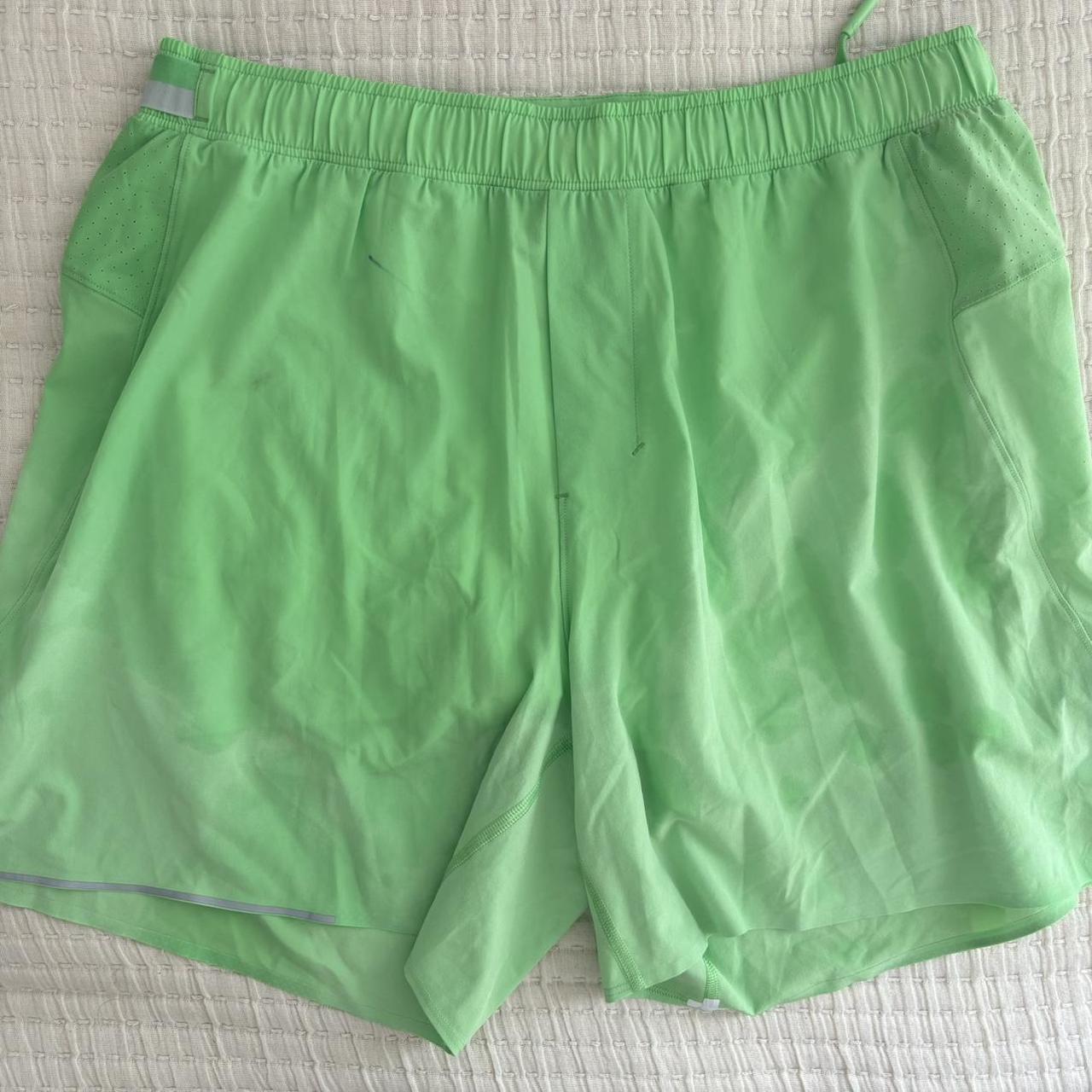 Lululemon Men’s Surge Shorts, Scream Green Lined... - Depop