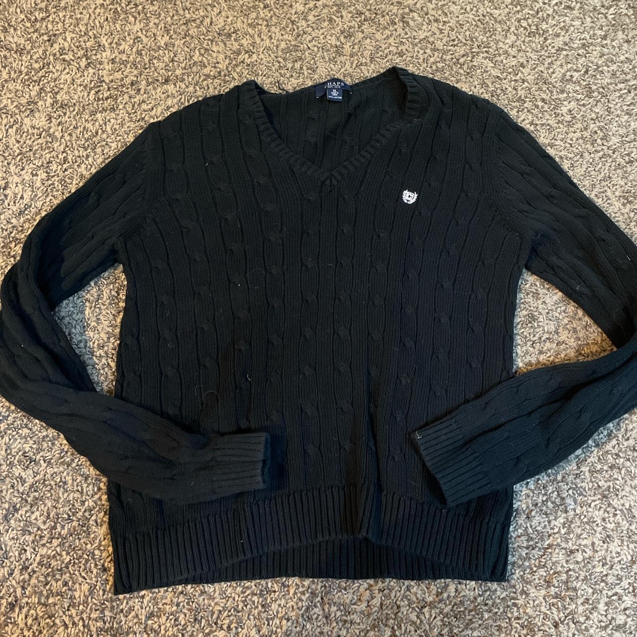 Chaps cable knit sweater - Depop