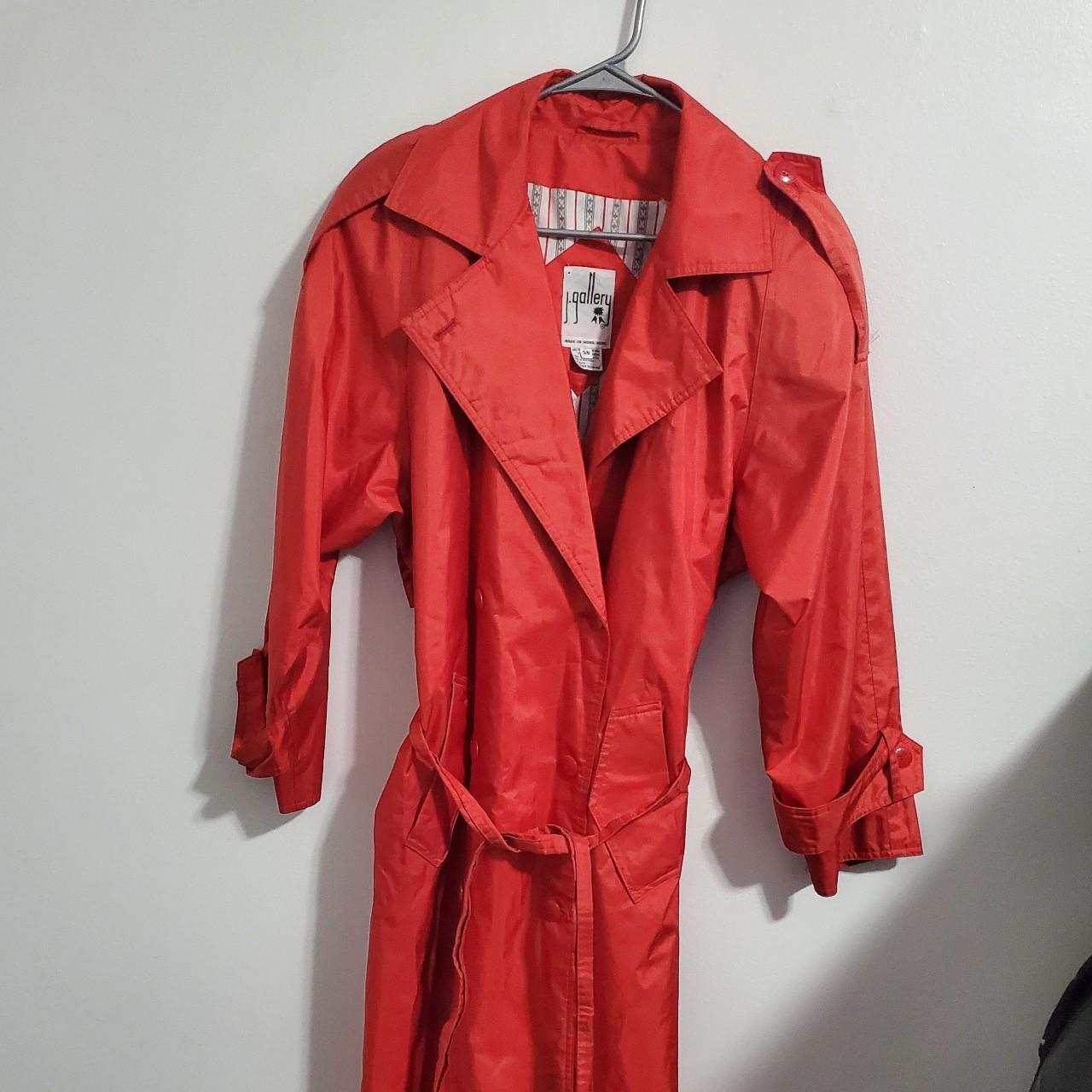 Zara red trench clearance coat