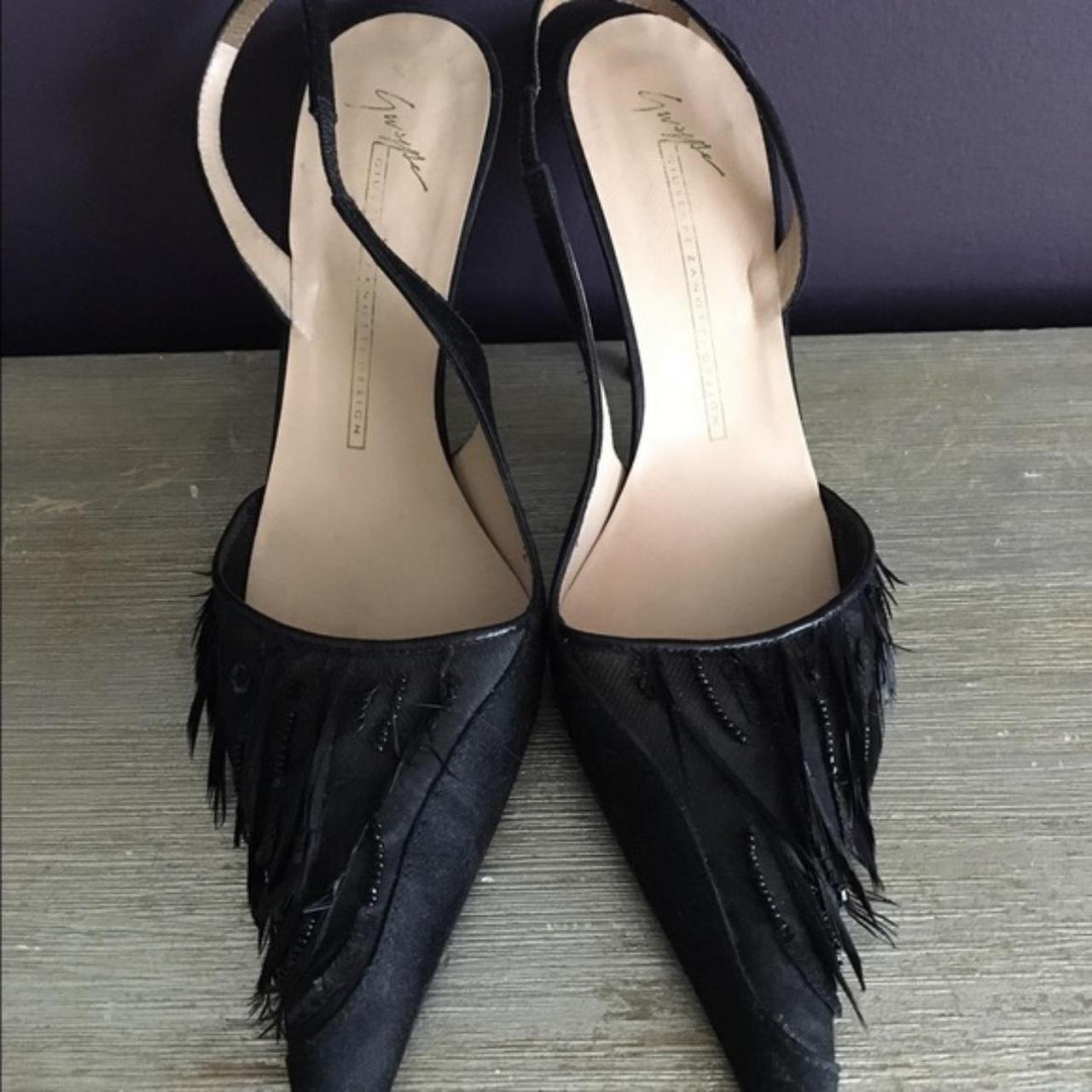 Giuseppe feather hot sale heels