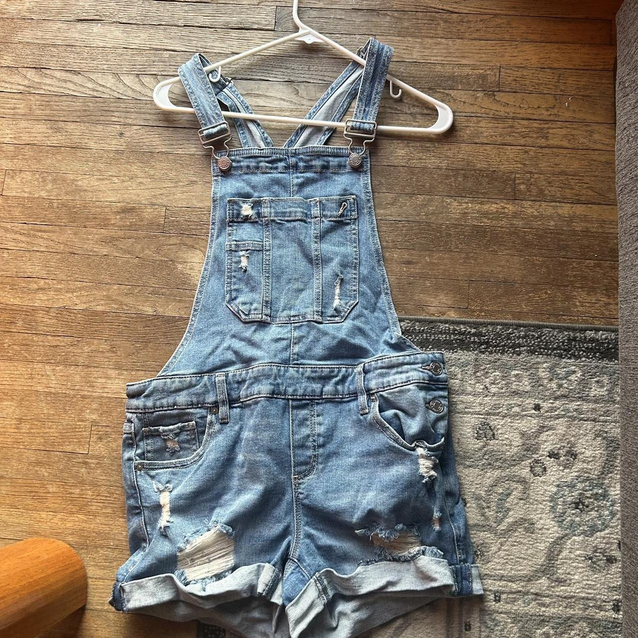 Garage blue denim overalls - Depop