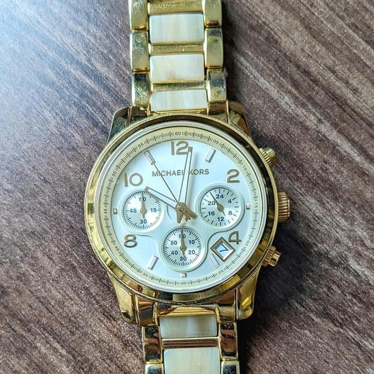 Michael kors hot sale ivory watch