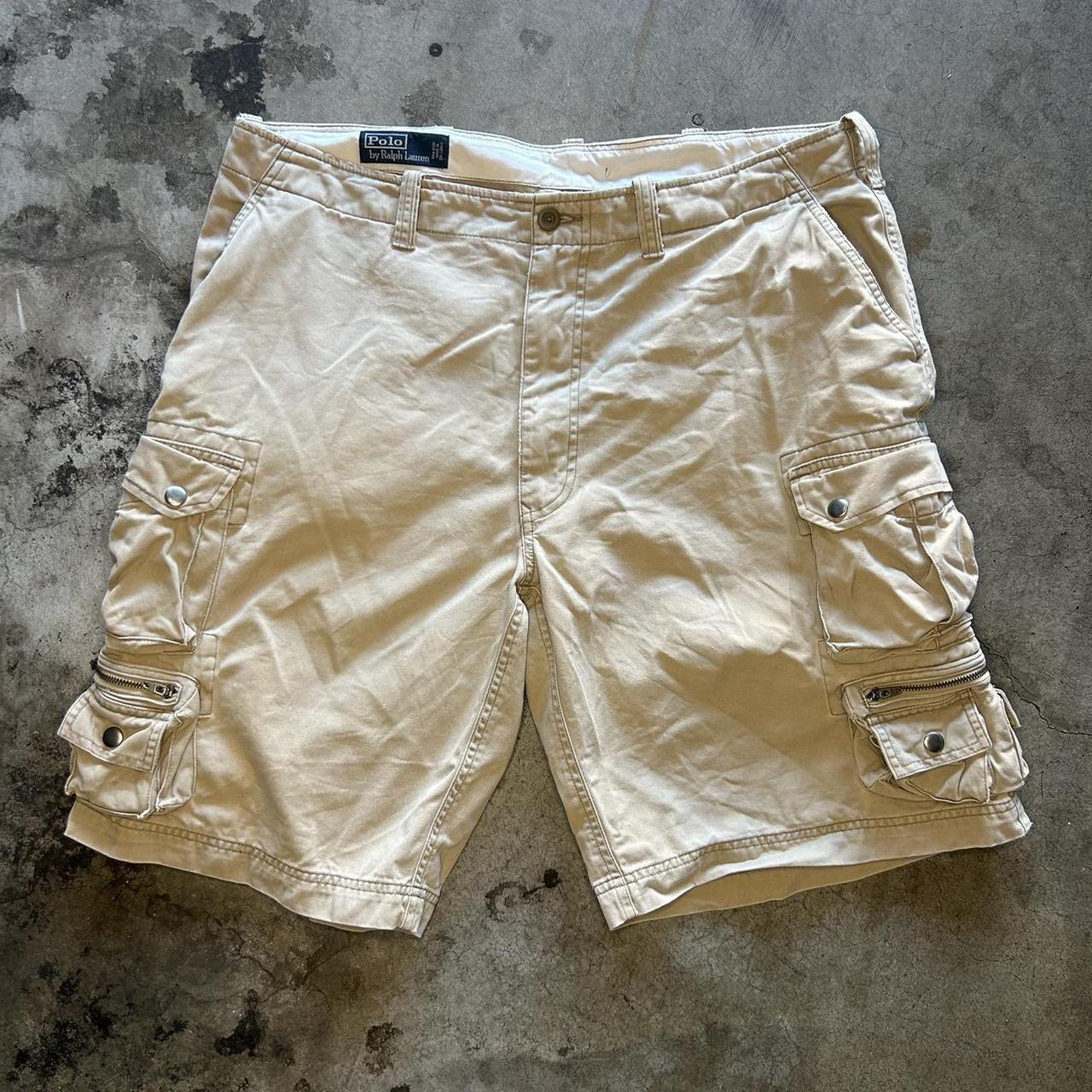 Y2K Polo Ralph Lauren Cargo Shorts Waist 36 Shorts - Depop