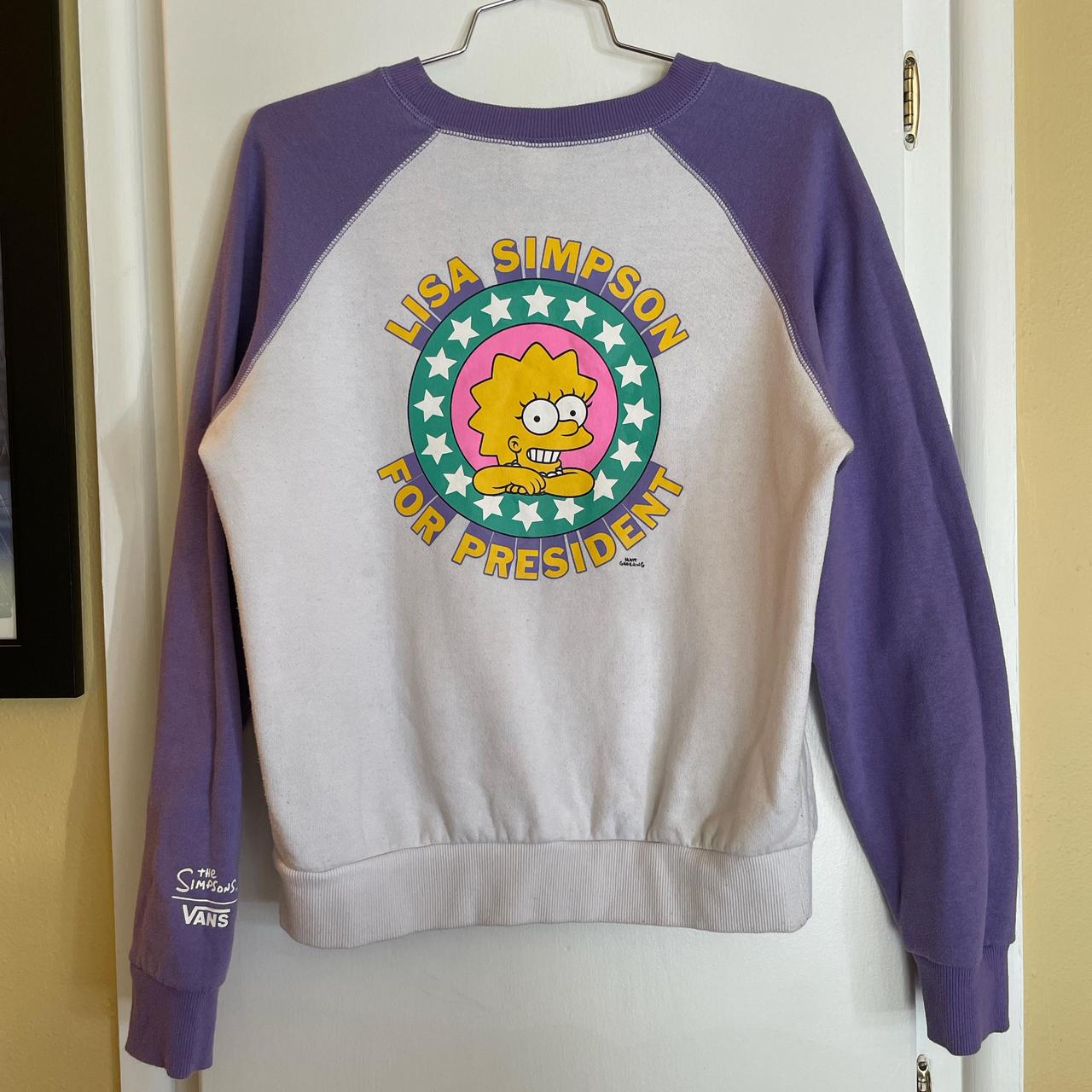 Vans lisa simpson sweatshirt sale