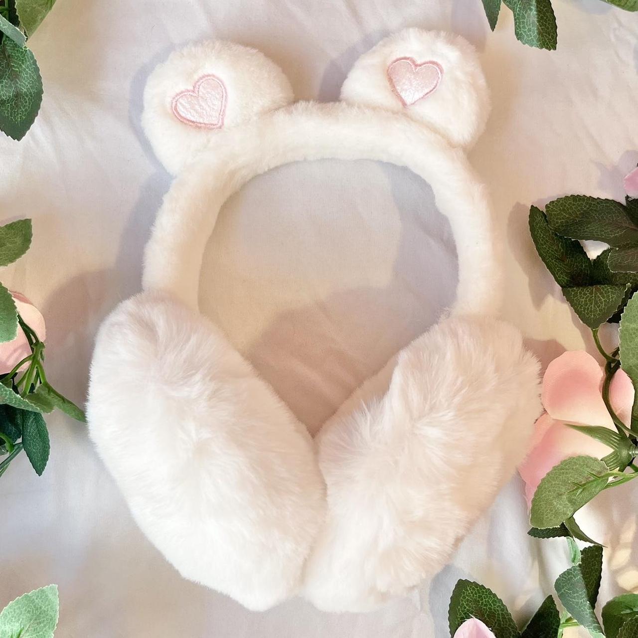 🎀♡˚ ༘ Kawaii Fuzzy Earmuffs ˚... Depop