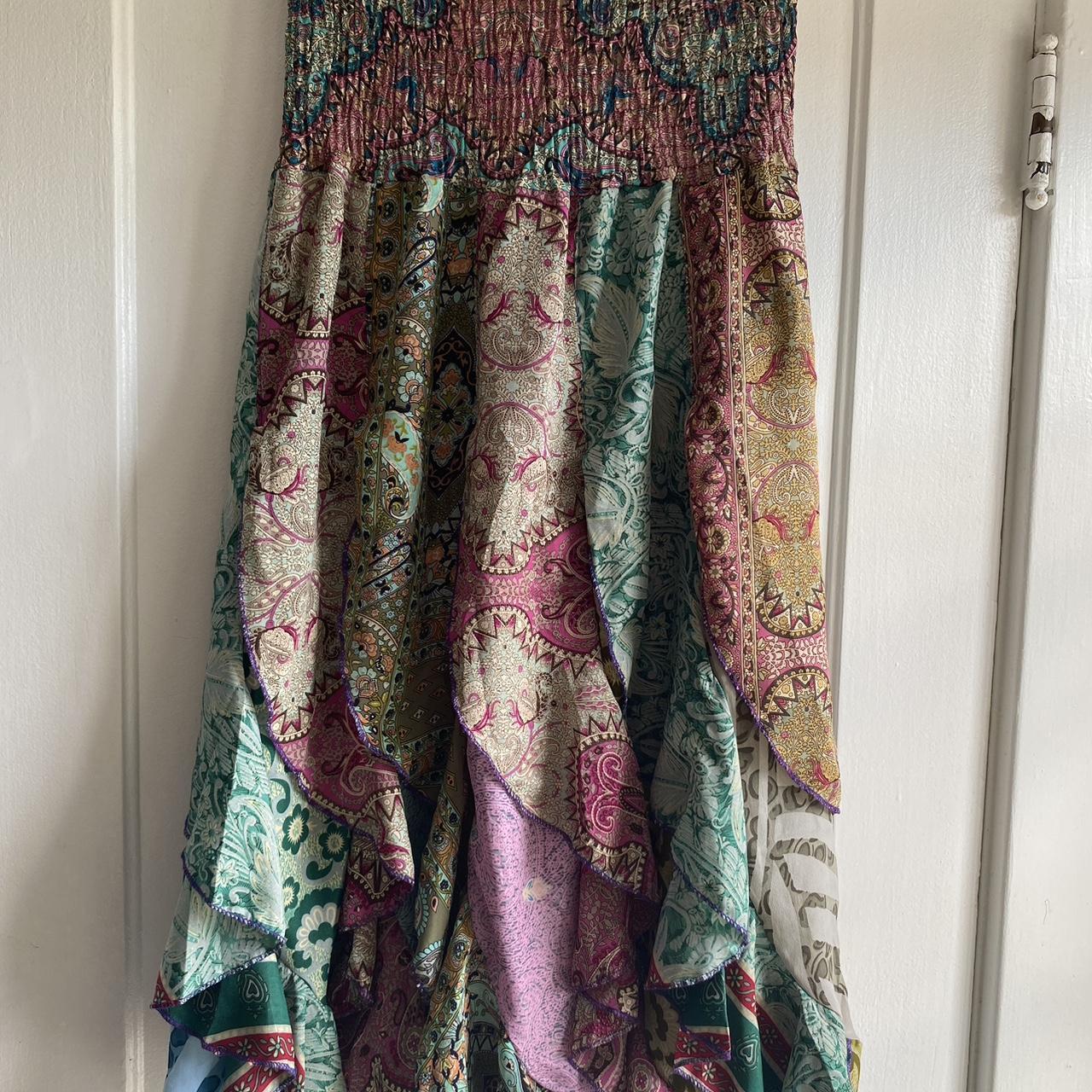 One size “India boutique” knee length dress - Depop