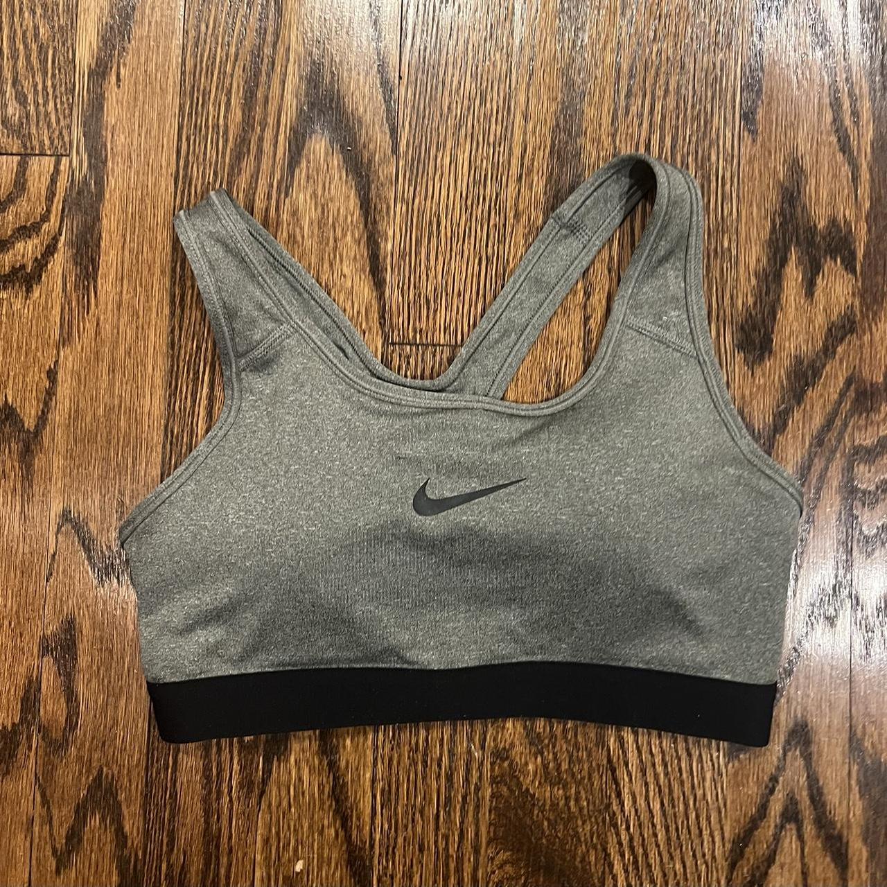 Small Grey Nike Sports Bra Has Padding Washed Depop 2721