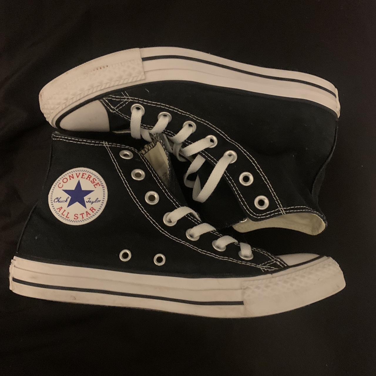 converse high top men 5.5 woman 7.5 really good... - Depop