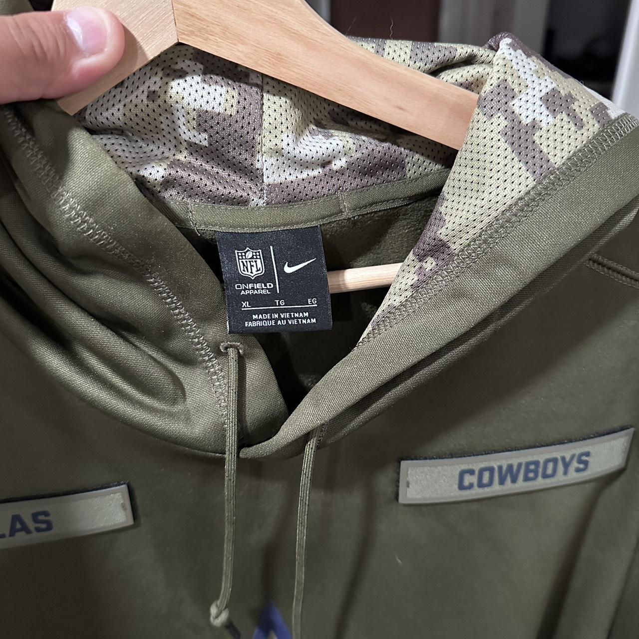 Nike, Shirts, Dallas Cowboys Nike Salute To Service Hoodie