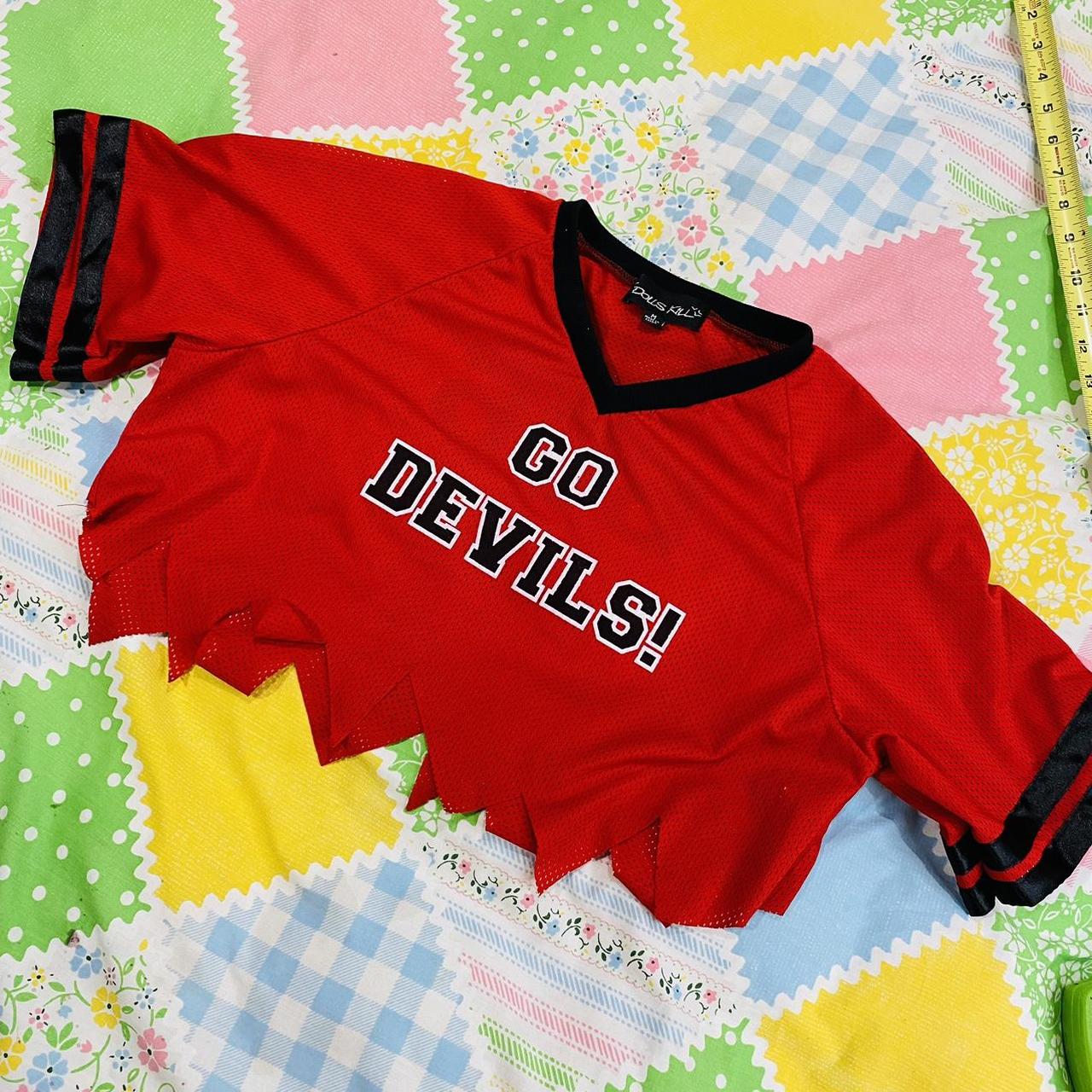 Dolls kill satan 666 cheer leader top Size medium... - Depop