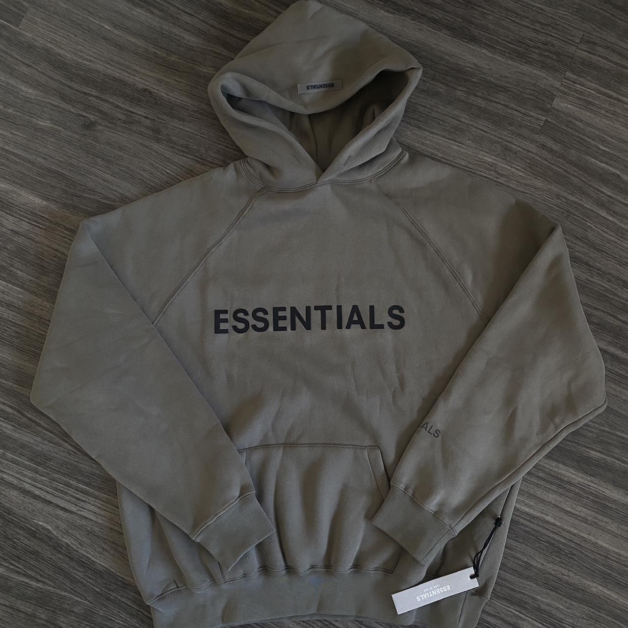 Essentials Hoodie • Cement Colorway • Open to... - Depop