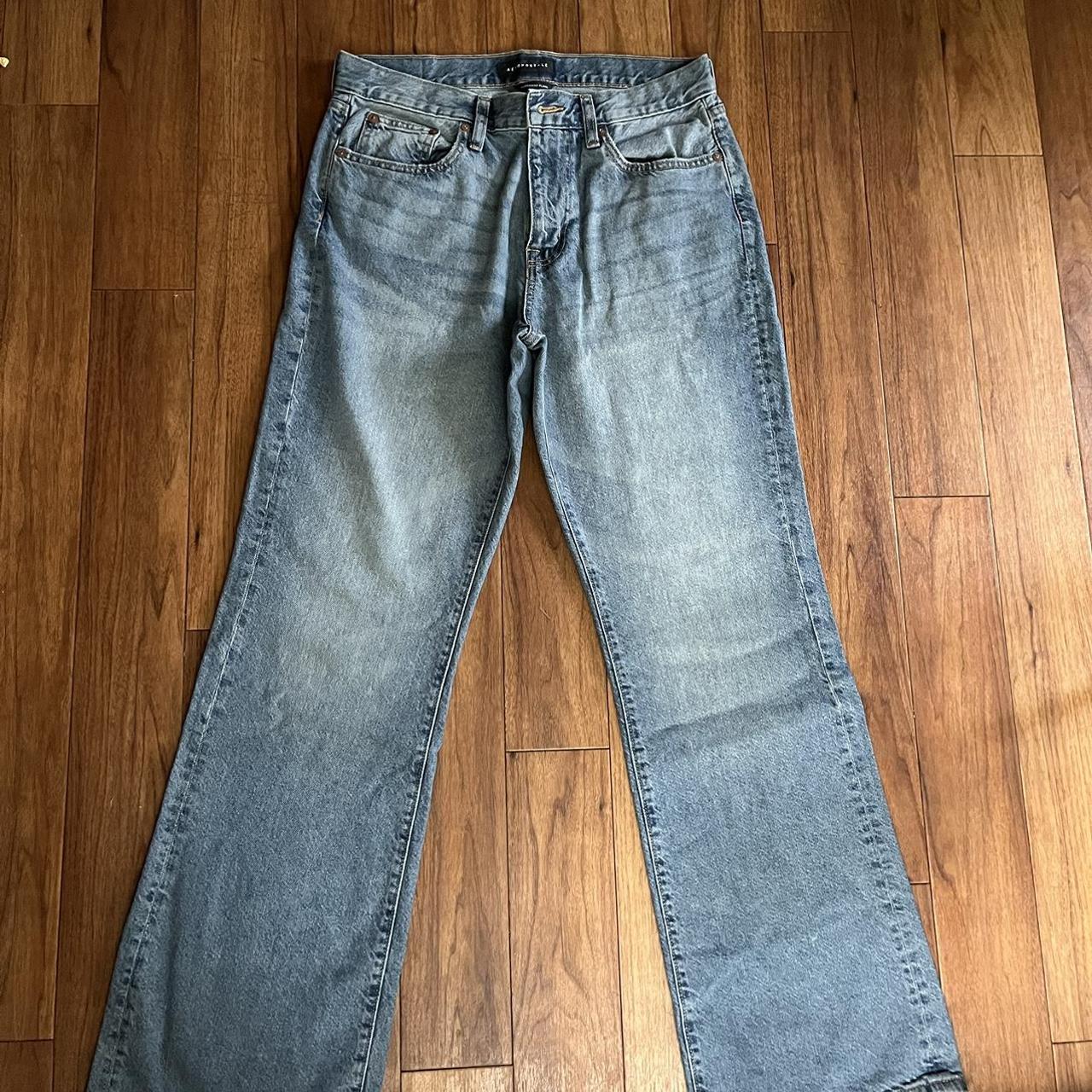 Aeropostale low rise boyfriend flare jeans (size:... - Depop