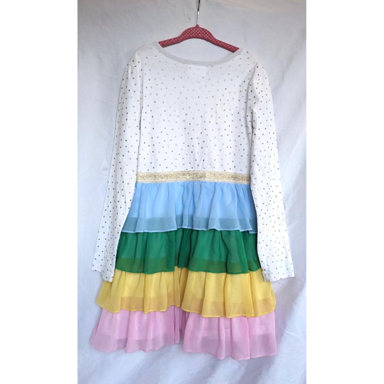 Hanna andersson shop rainbow tulle dress