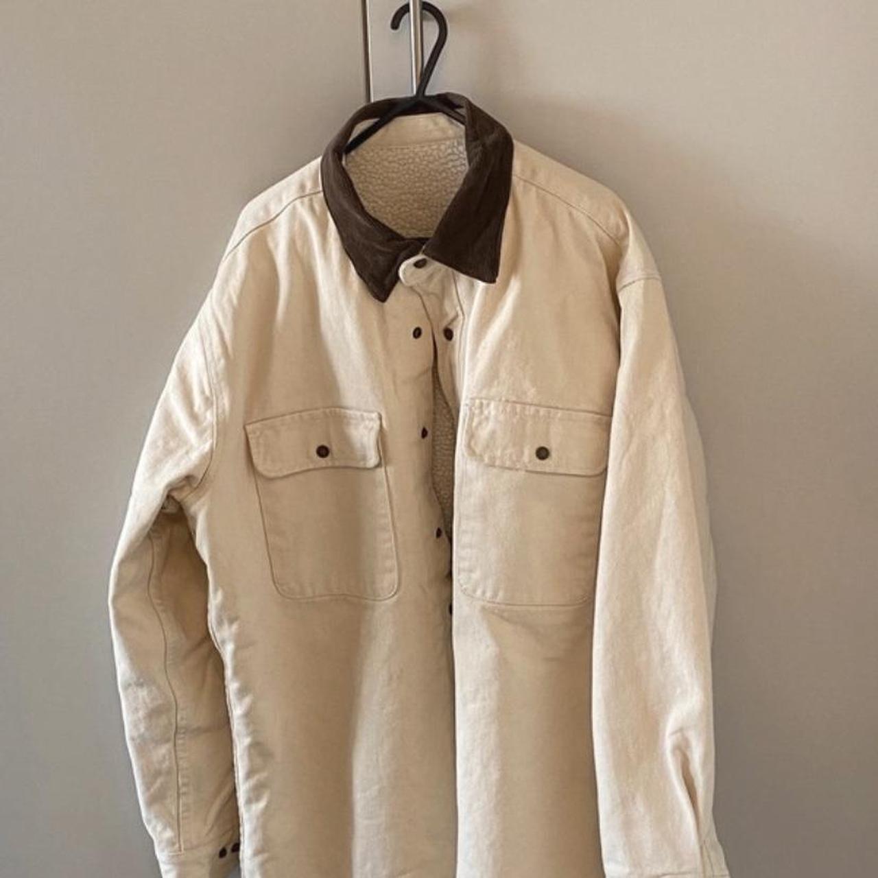 Brandy Melville Nancy fur jacket Oversize jacket... Depop