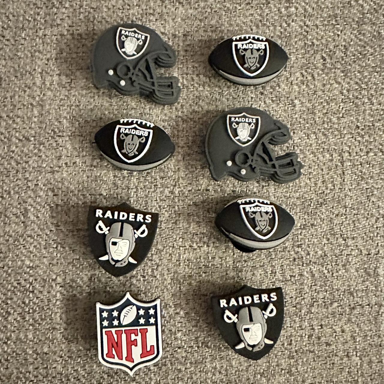 New set of 8 Las Vegas Raiders bundle shoe charms Depop