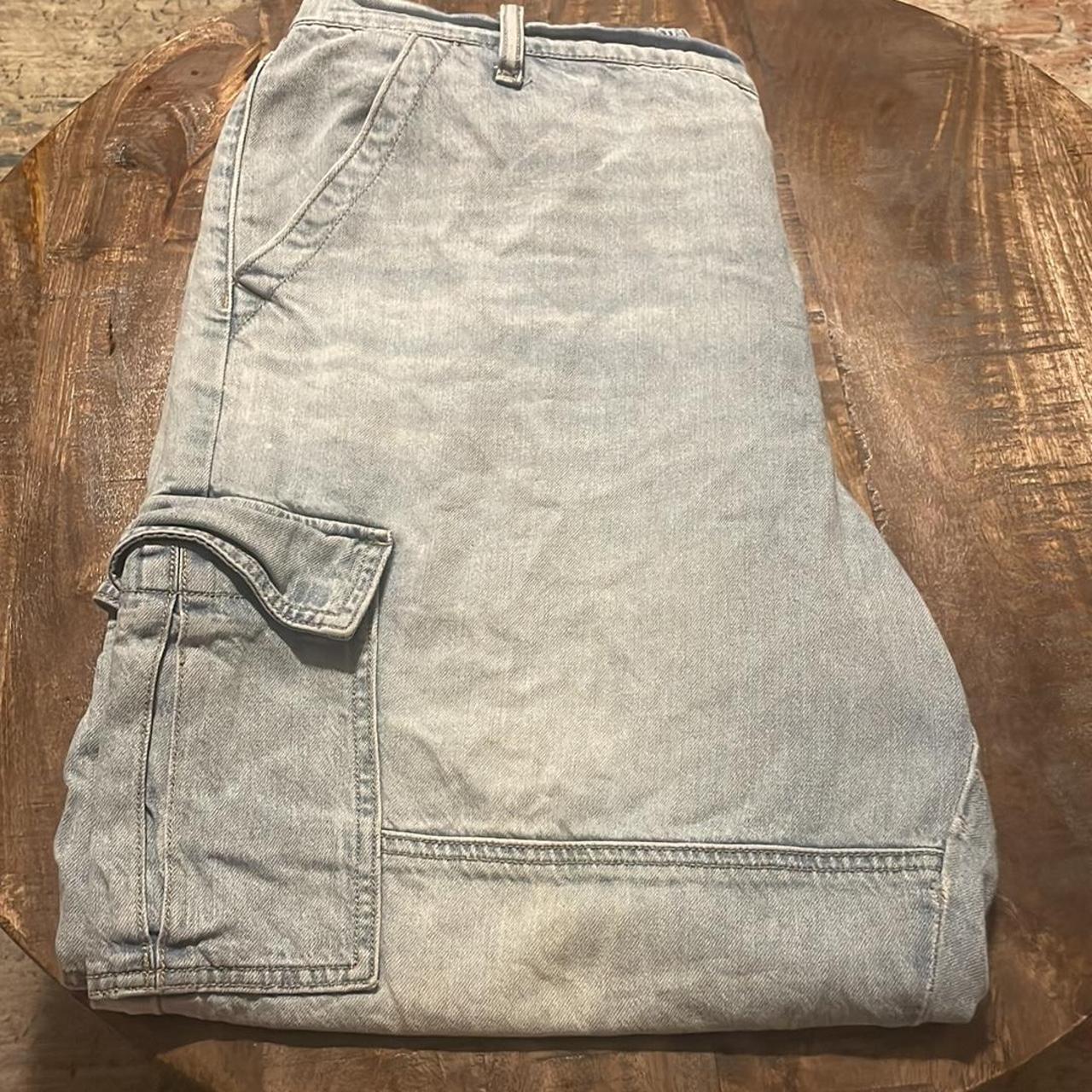 American Eagle,light blue cargo pants. they have six - Depop