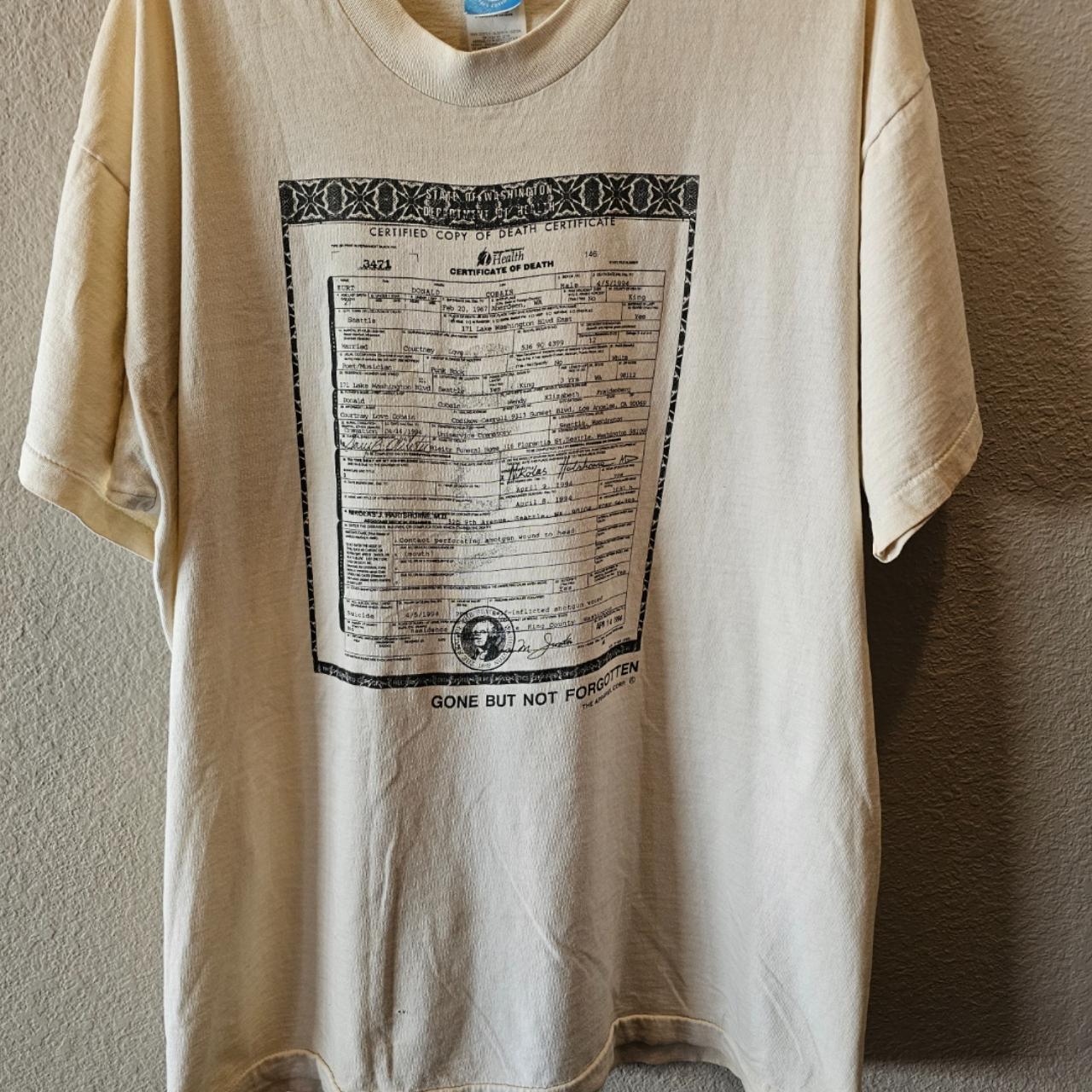 NO PAYPAL PLEASE Vintage 90's Kurt Cobain Death... - Depop