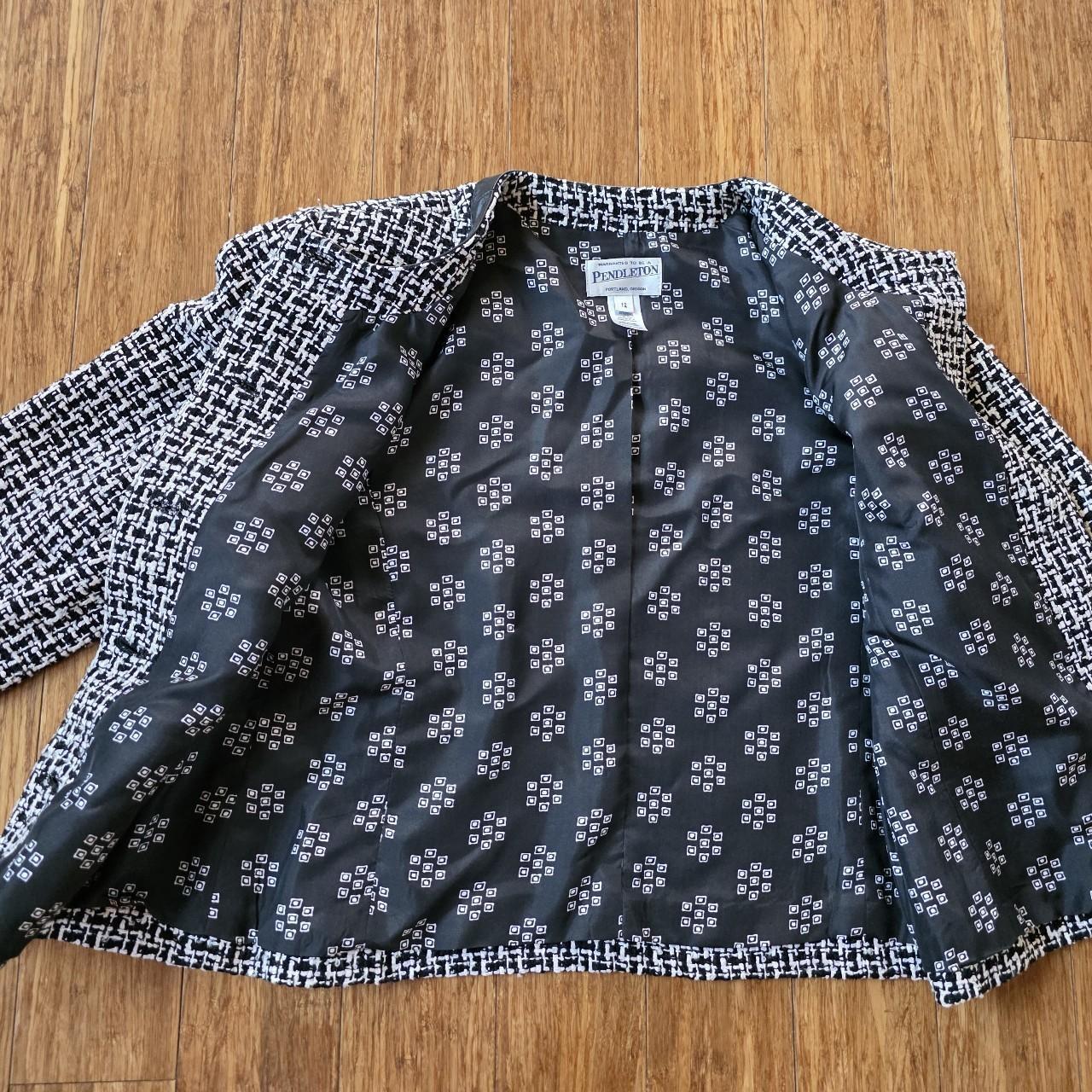 Pendleton Women's Jacket - Black/Multi - 12 – Bla… - image 3