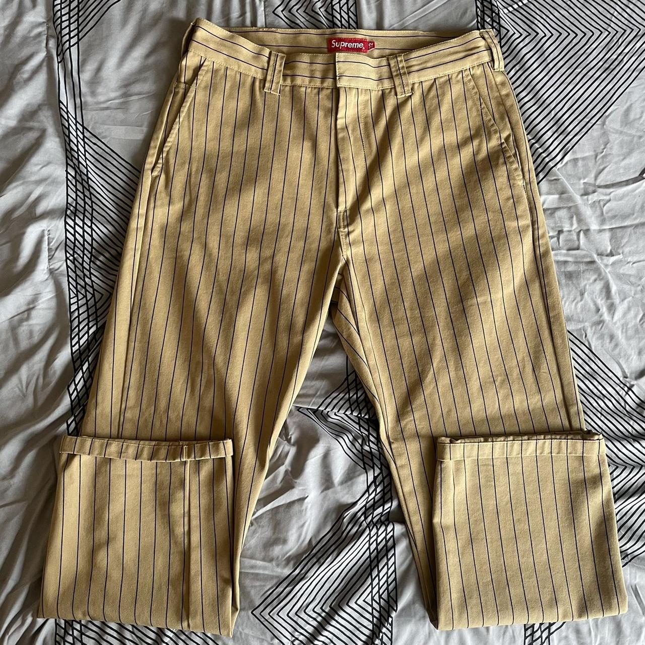 Supreme on sale striped pants