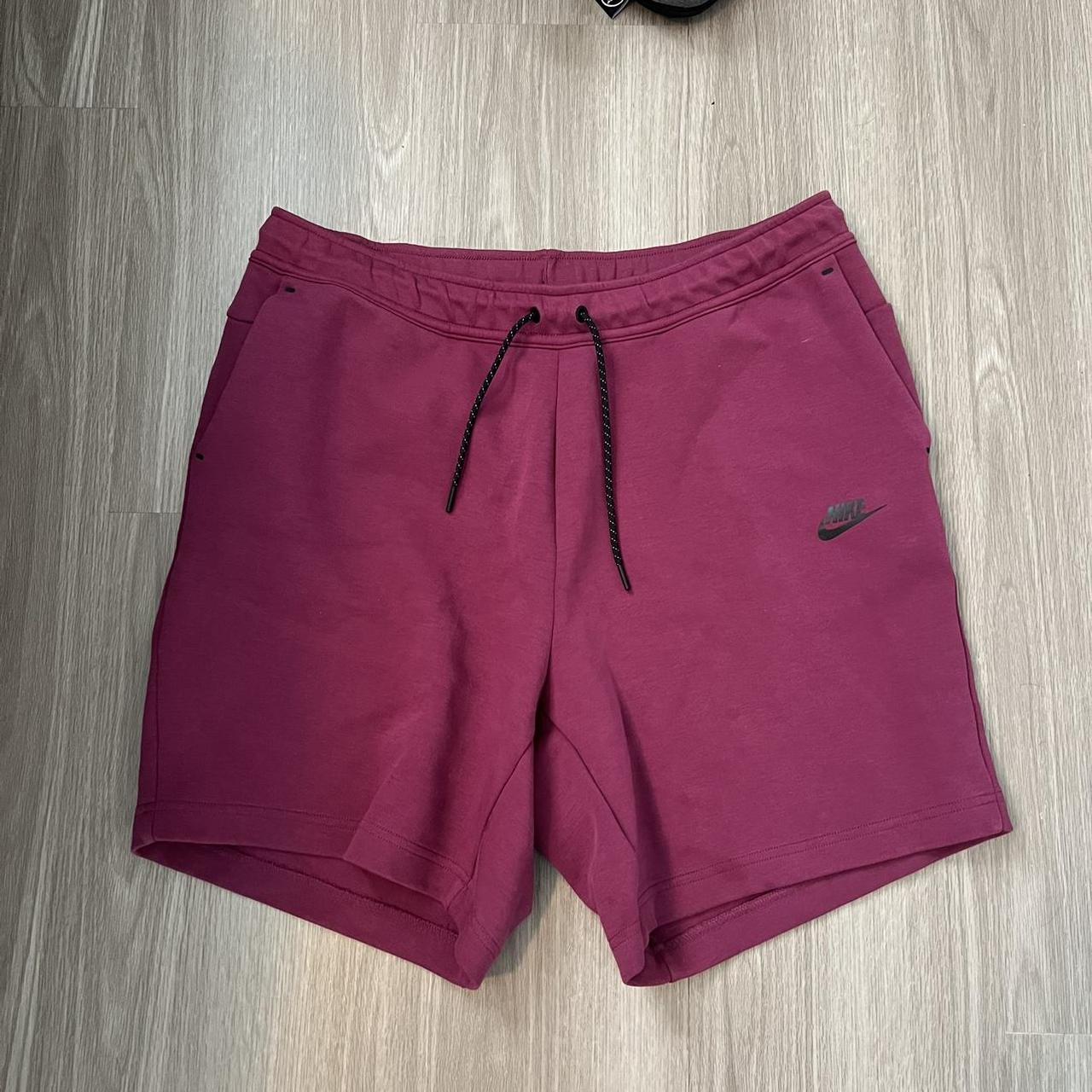 Nike Sportswear Tech Fleece Shorts Rosewood Black. Depop