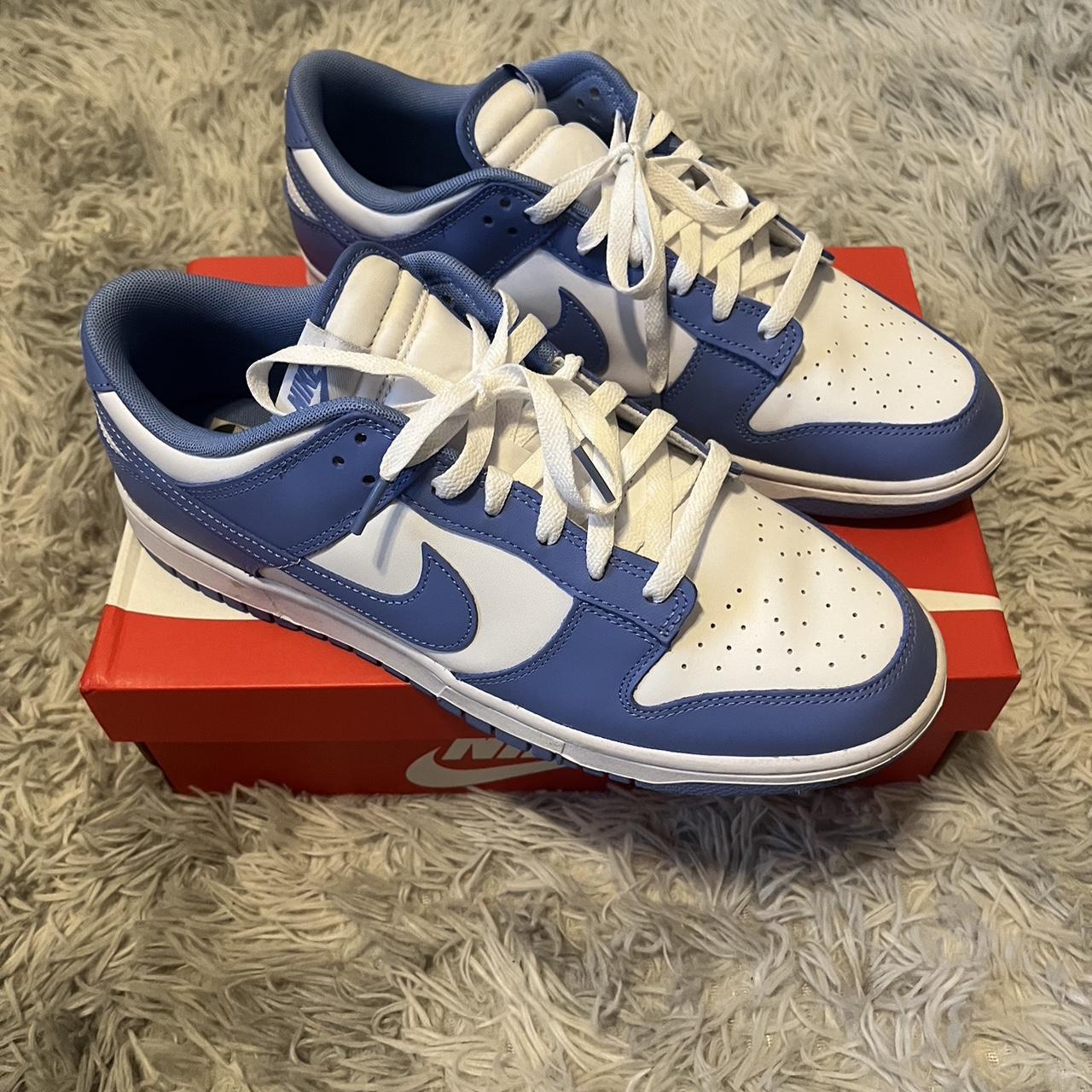 Polar blue Nike dunks Size 12 m 90 obo Worn 2x... - Depop