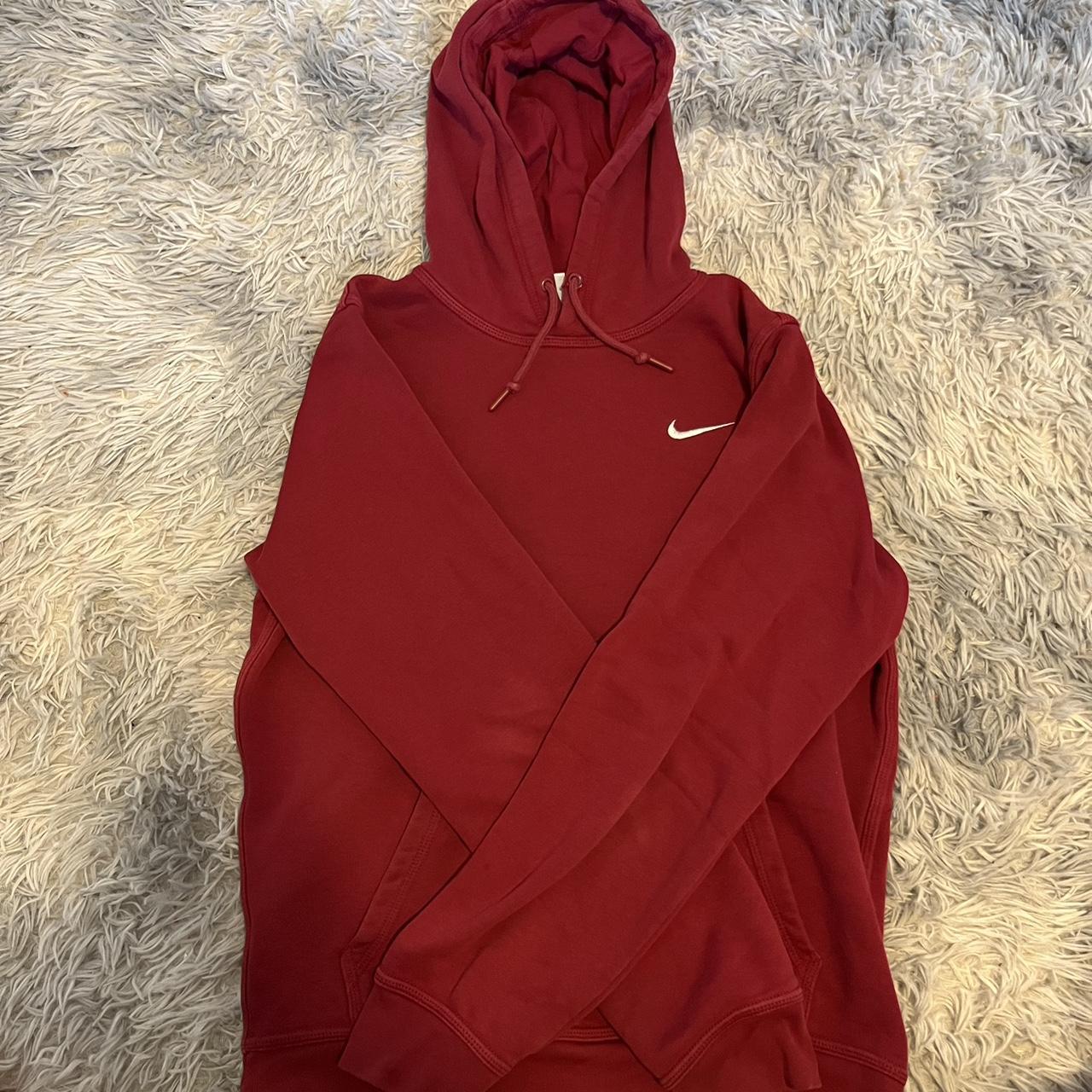 mens red hoodie nike