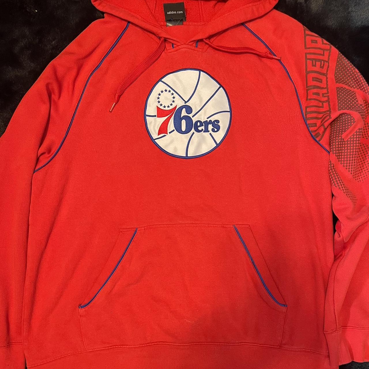 Adidas Philadelphia 76ers Mens Large CrewNeck in good condition. cheapest