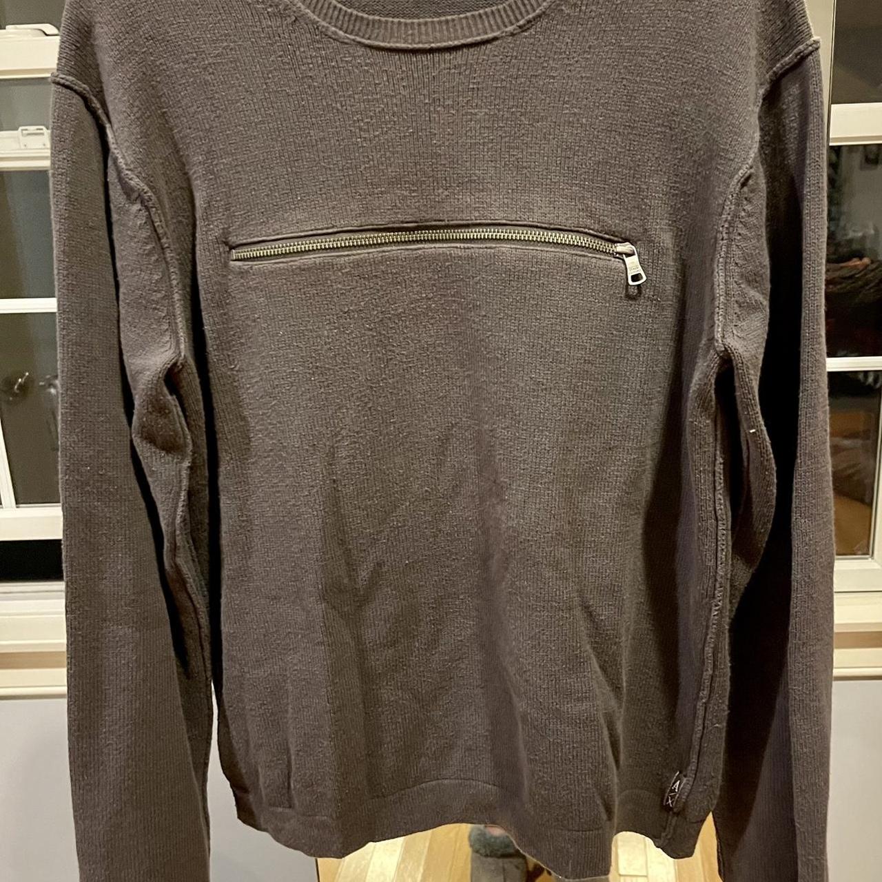 Khaki on sale armani jumper