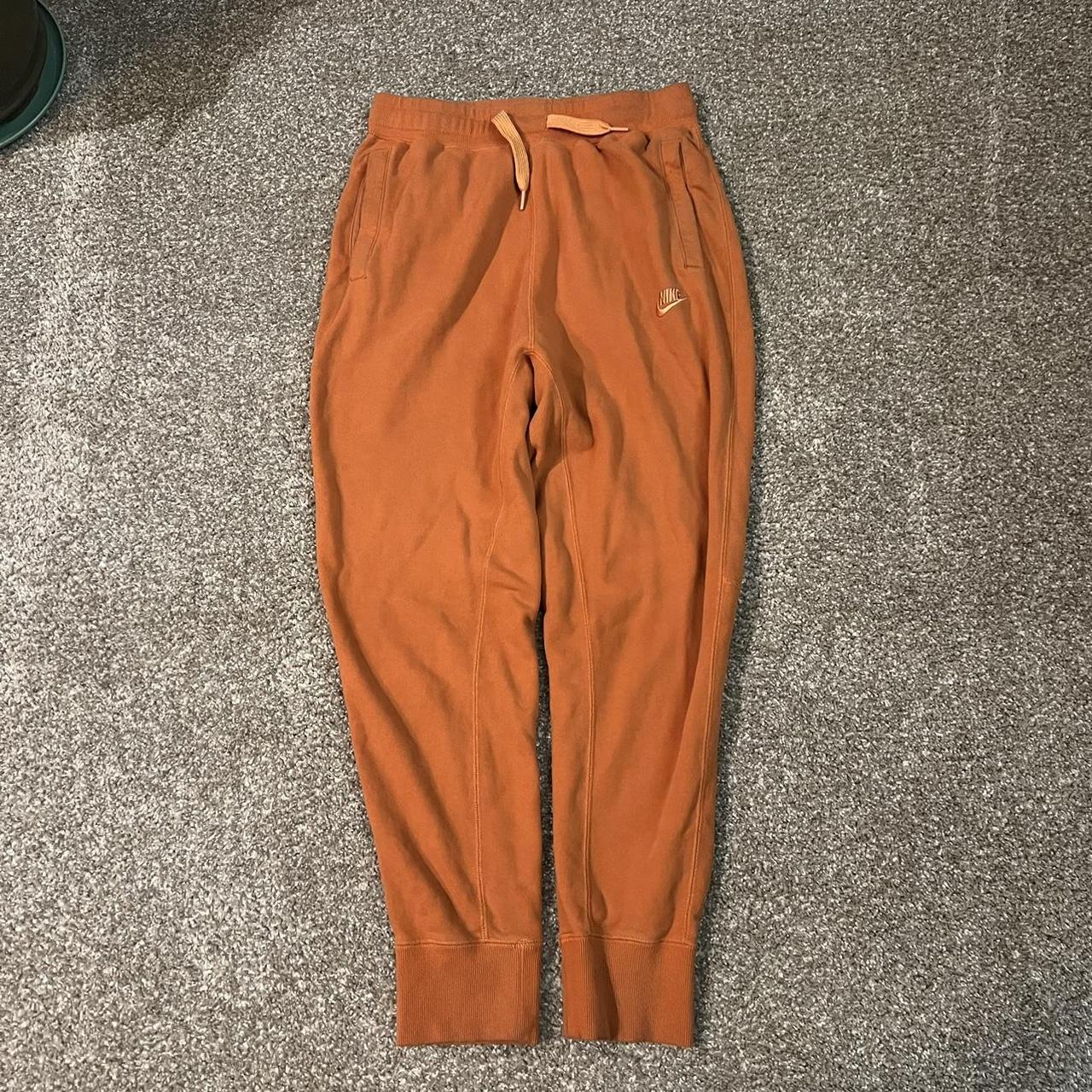 NIKE mini swoosh oversized joggers in orange 🍊 Size - Depop