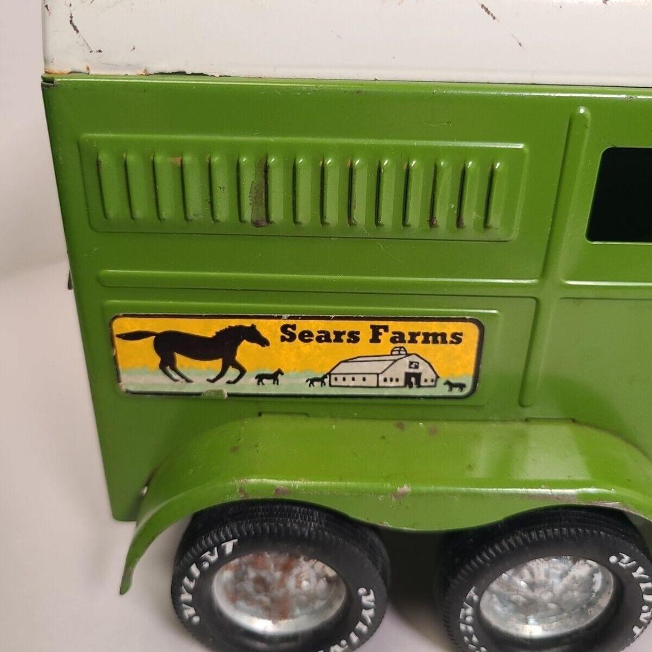 Vintage Nylint Farms green truck sale and trailer.