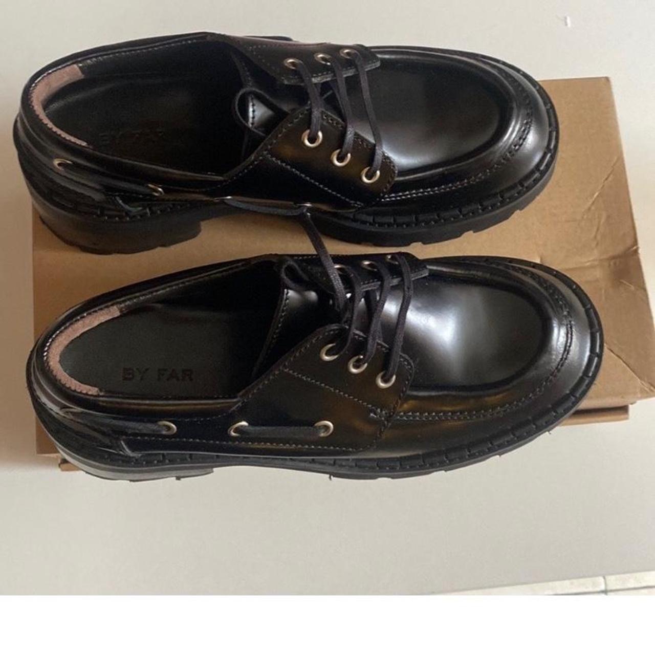 Stanley Black Leather Loafers Genuine Leather. Only Depop