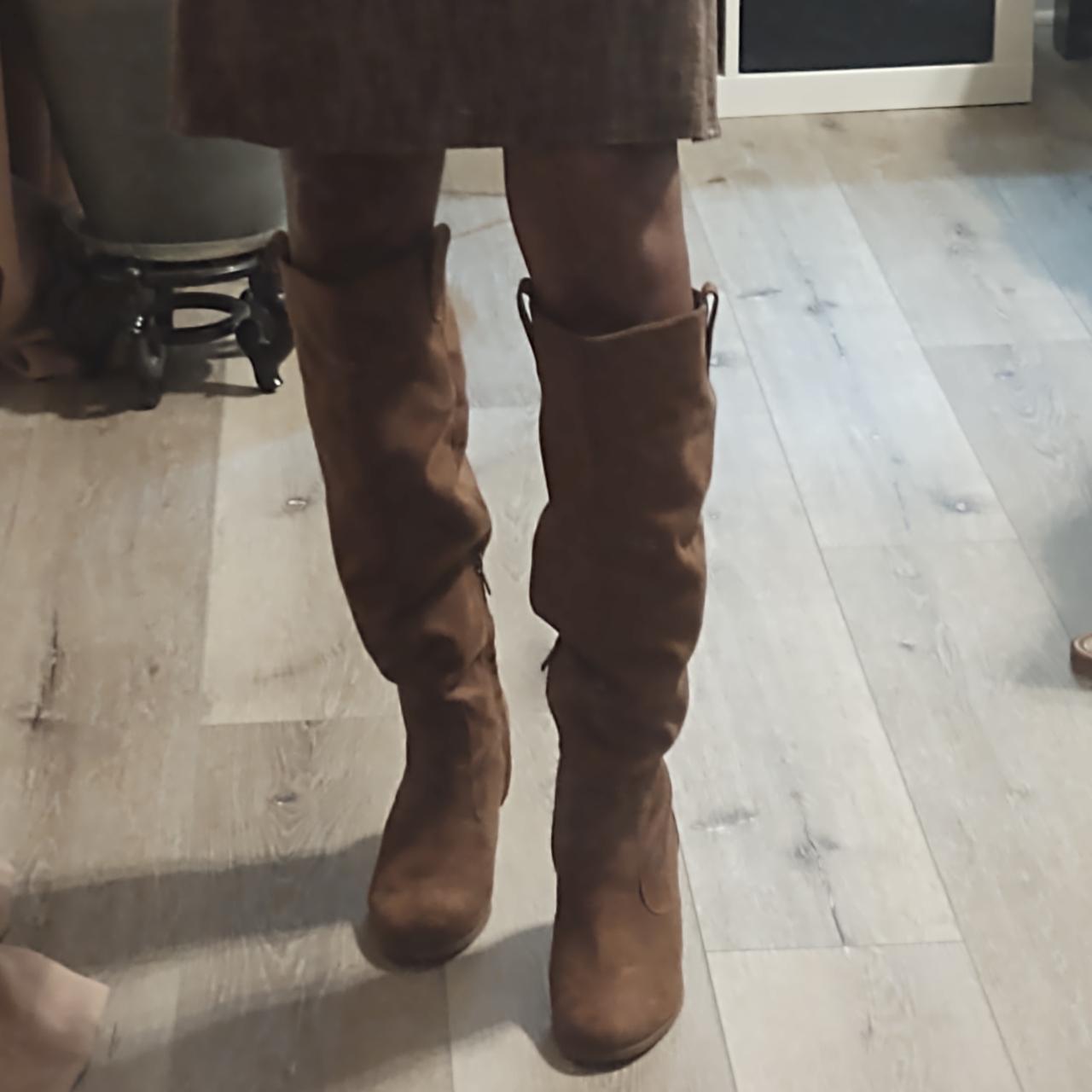 tan knee high boots sale