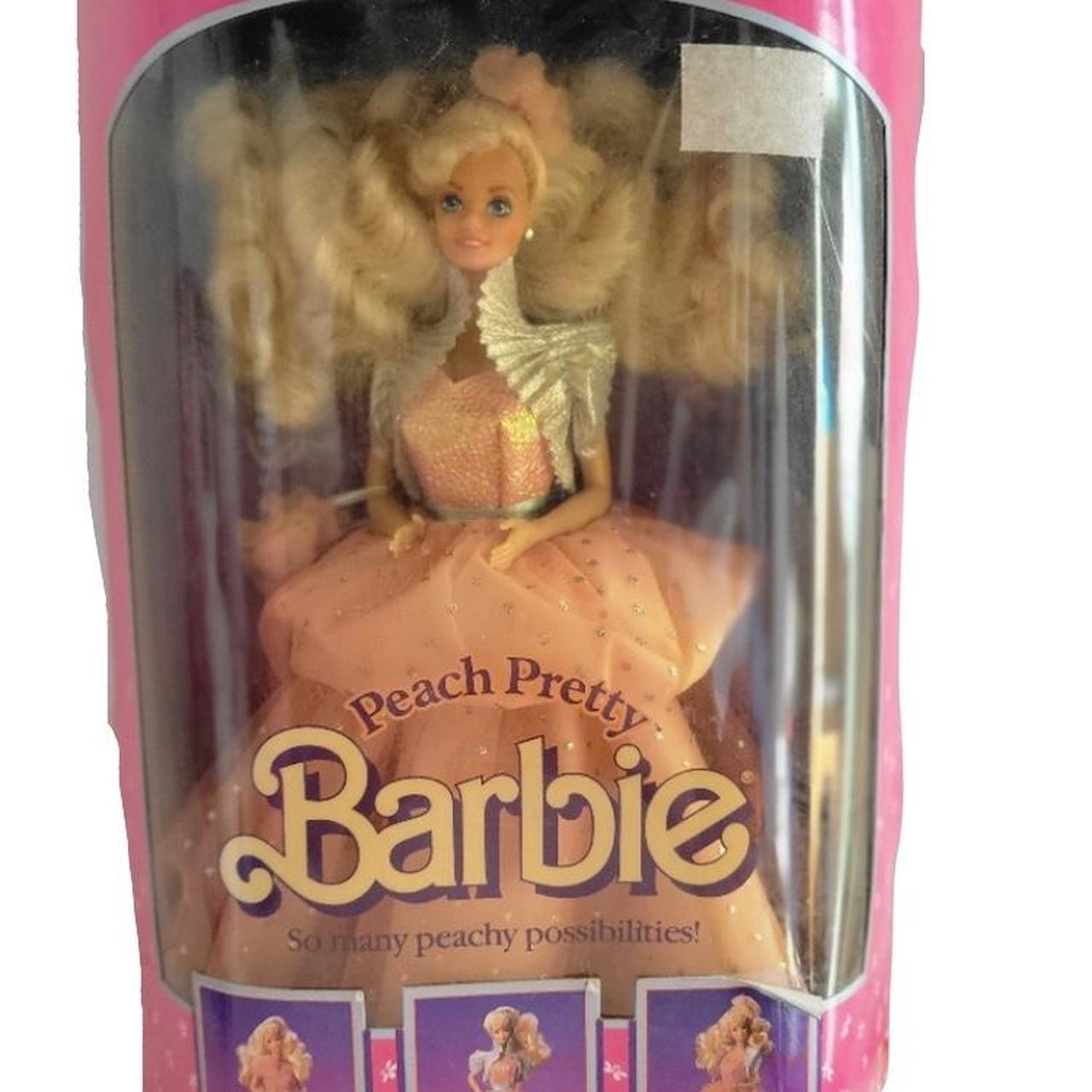 1989 NiB Peach Pretty Limited Special Edition Barbie Depop