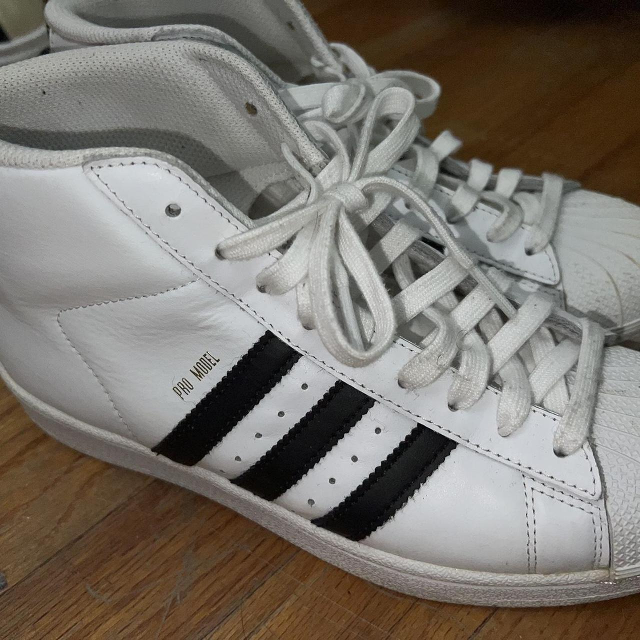 Adidas Superstar high top trainers shell toes