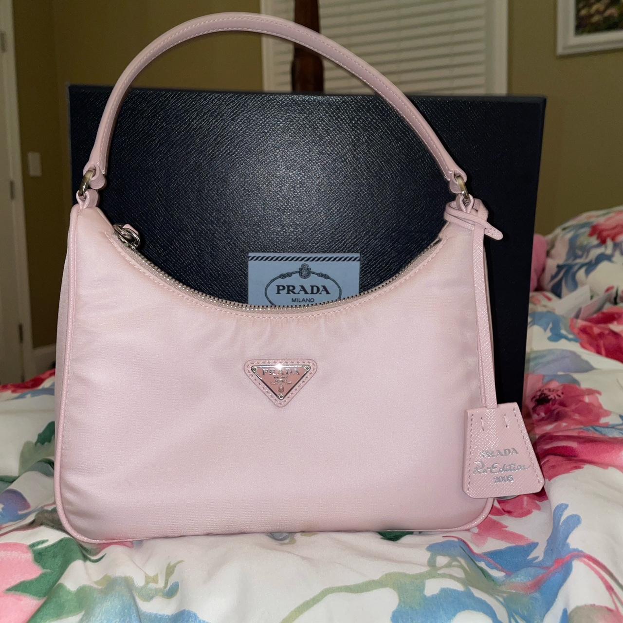 Pink prada mini bag Depop