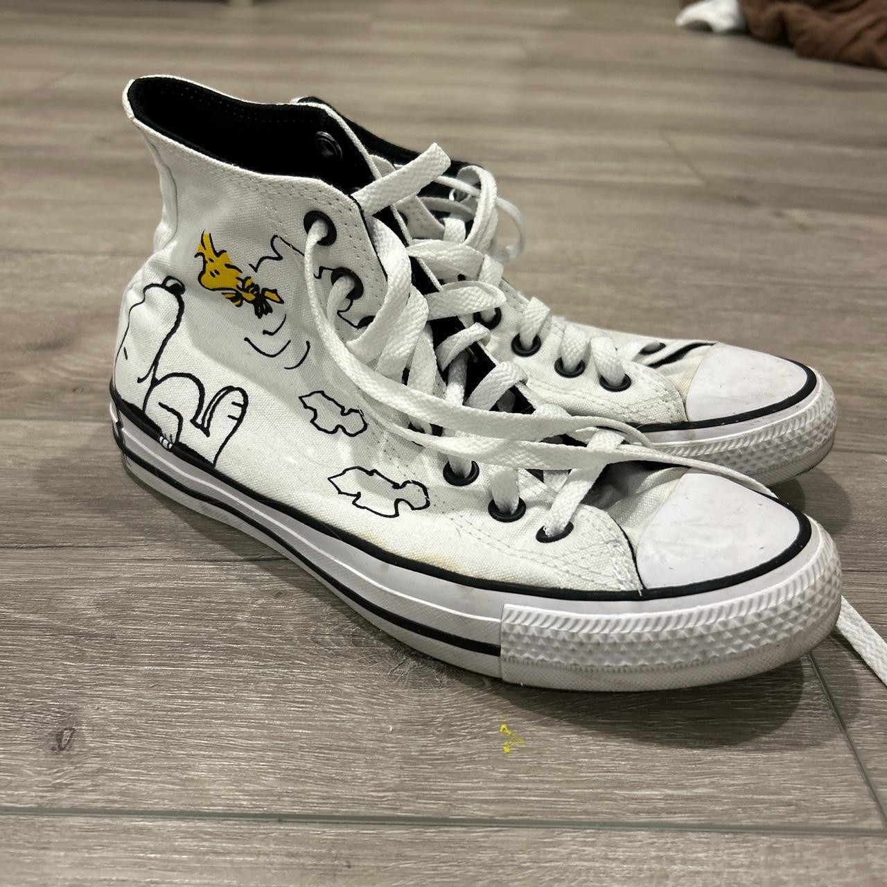 Peanuts converse with Snoopy and Woodstock Depop