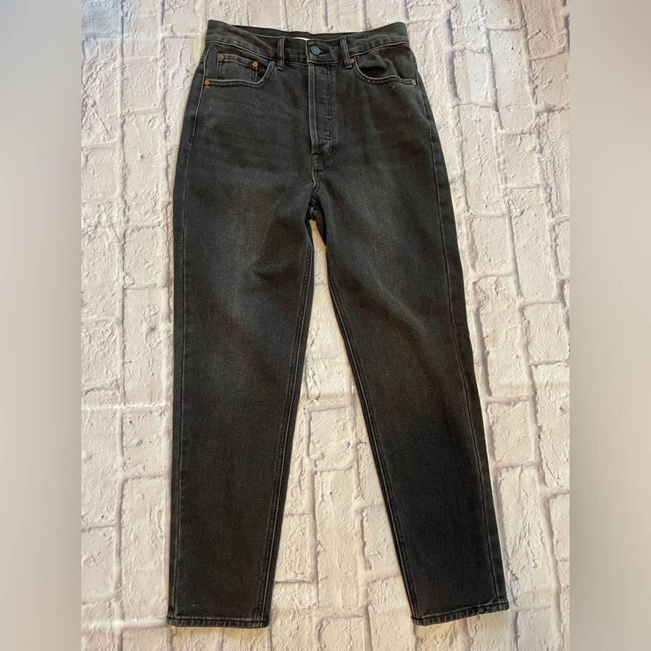 Pacsun Ultra High Rise Slim Fit Jeans black color - Depop