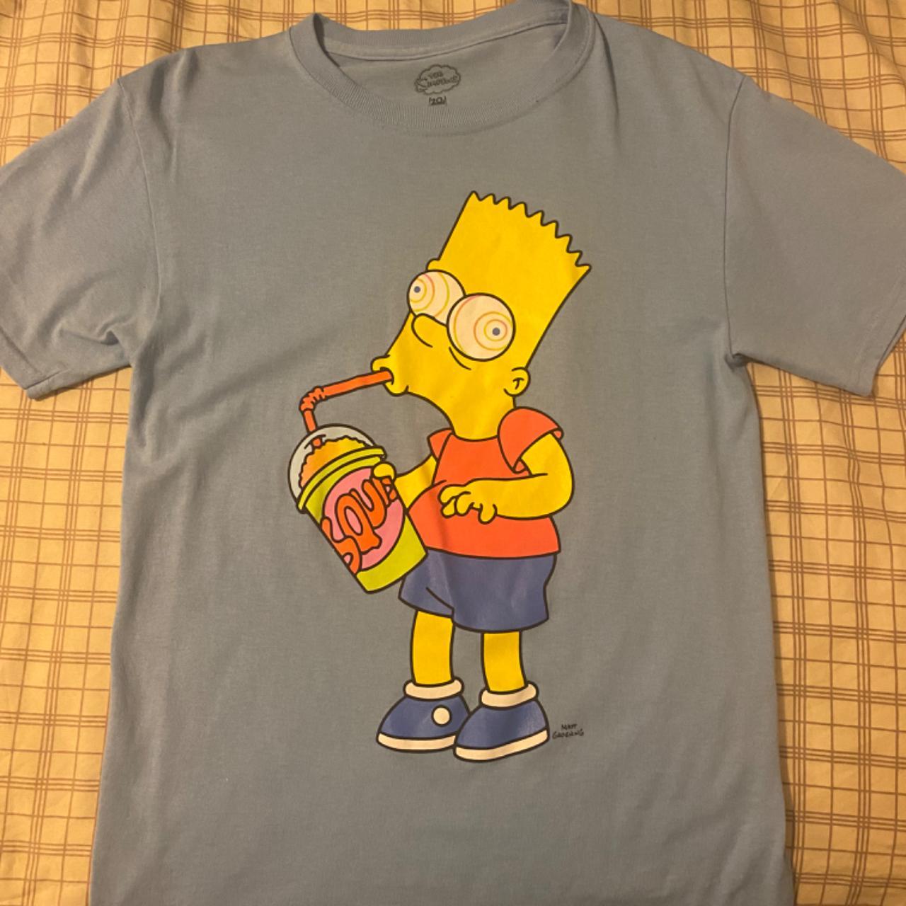 Bart Simpson trippy T-shirt Made of cotton and... - Depop