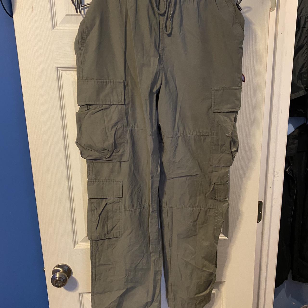 Nylon Baggy Pacsun Cargo Pants Size Xl 34/30 Olive... Depop