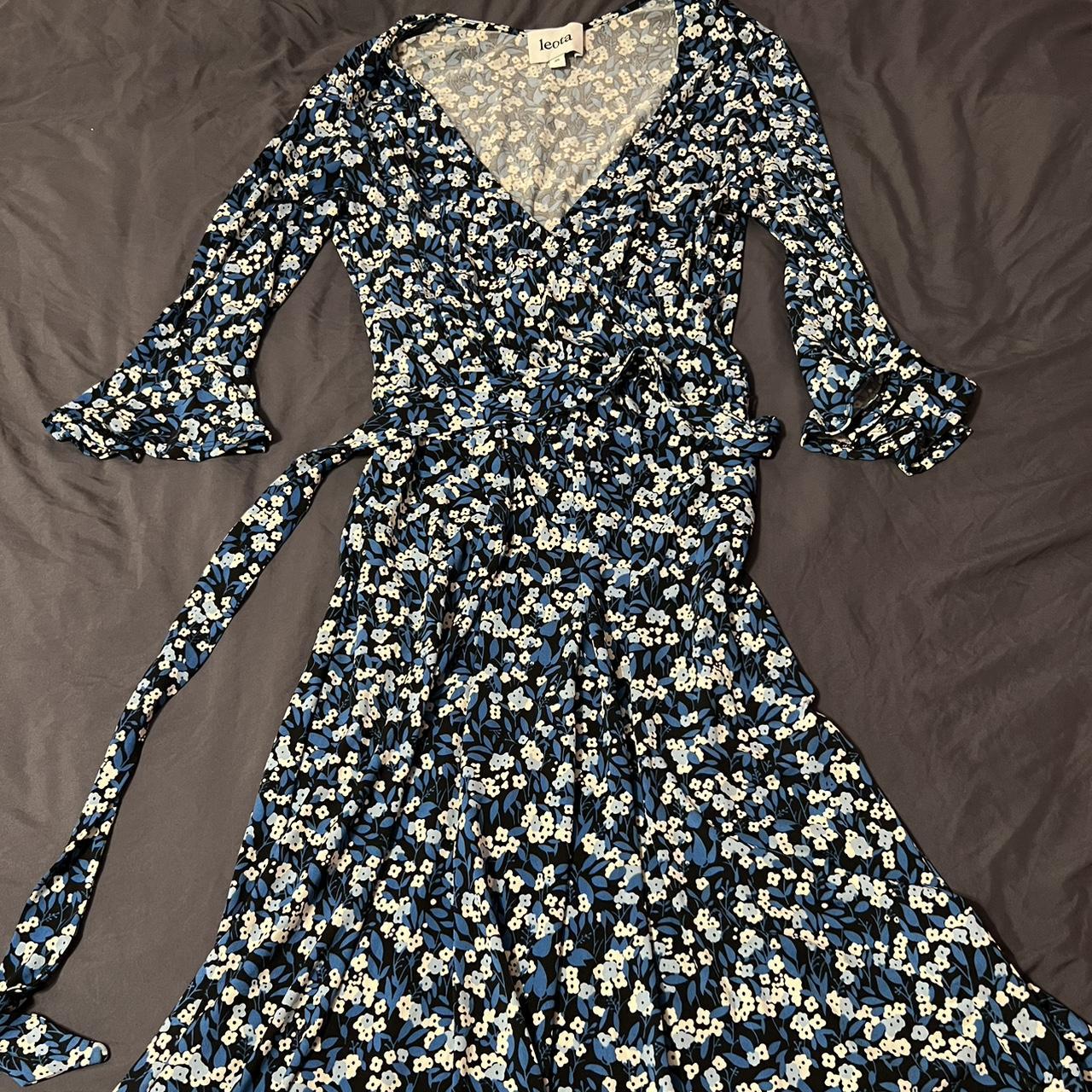 Leota faux wrap dress sale