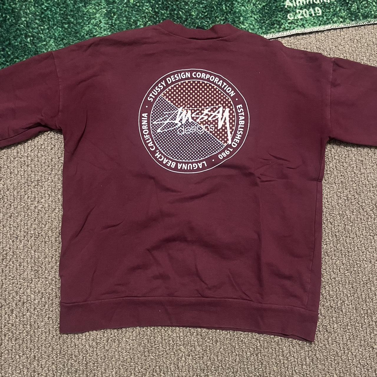 Maroon stussy discount jumper