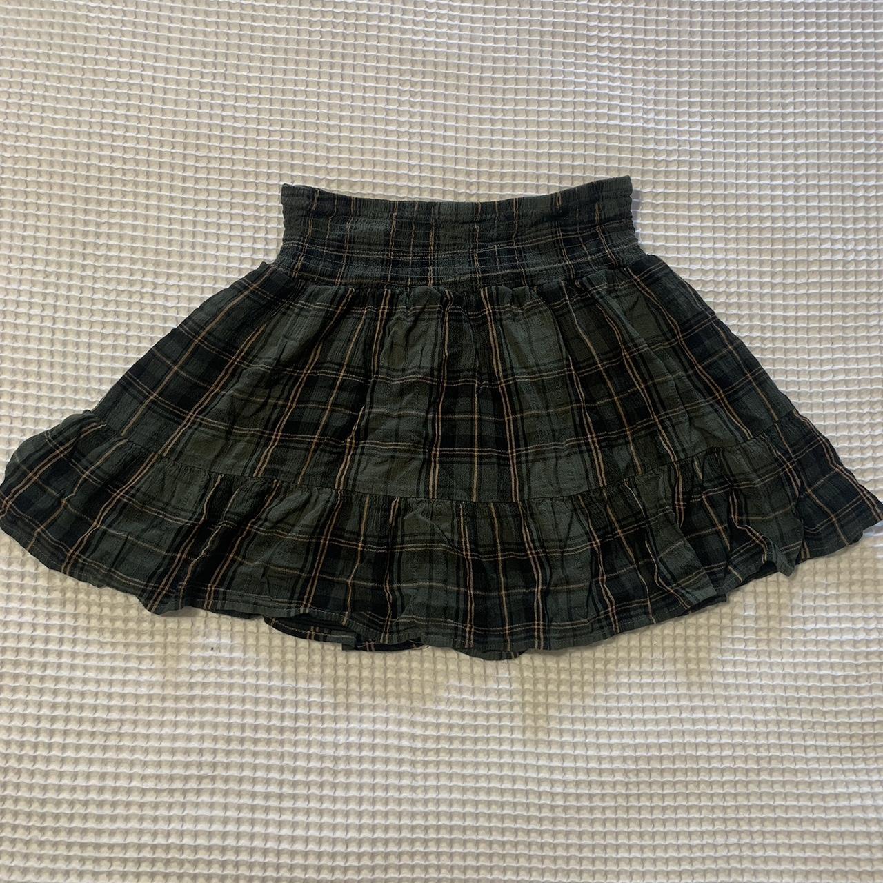 Royal bones hotsell green plaid skirt