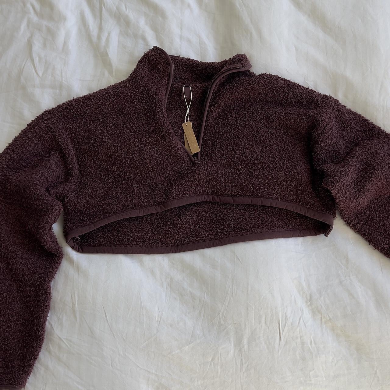 Skims + Cozy Knit Cropped Pullover