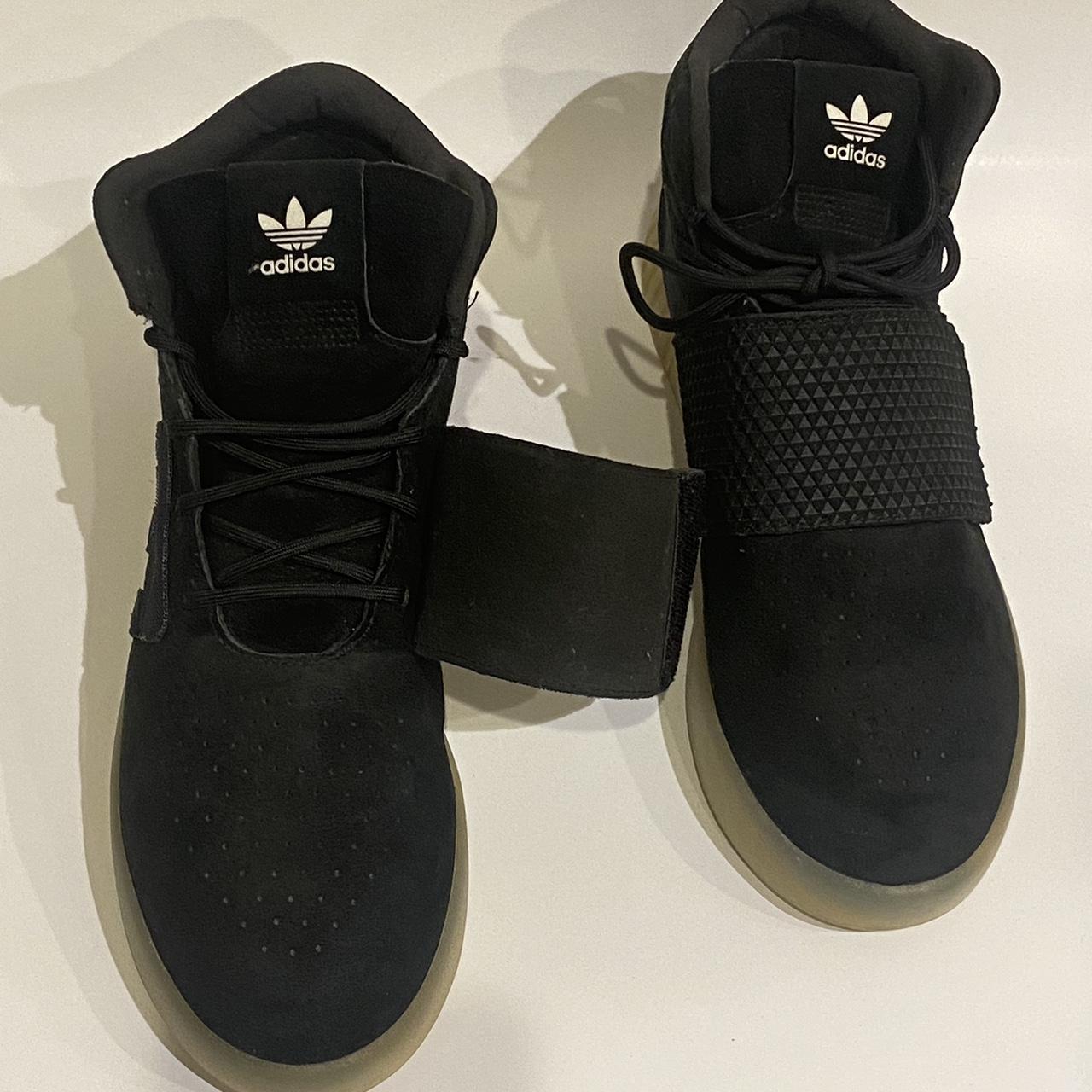 Adidas Tubular Invader Suede Black Leather US 9 Depop