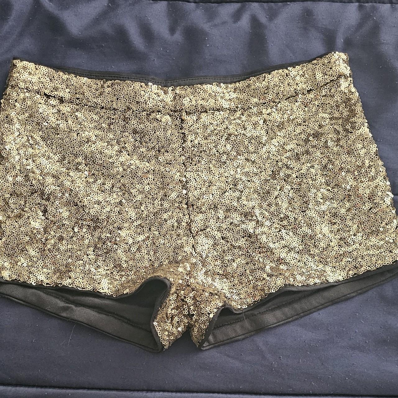 Gold shorts forever fashion 21