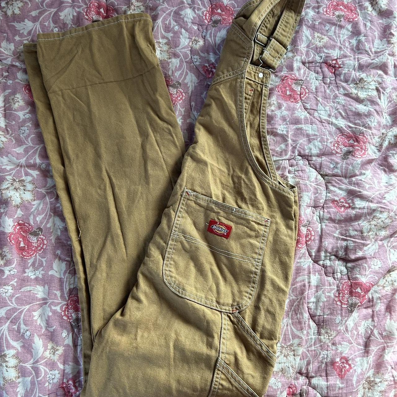 Dickies Women's Tan and Brown Dungarees-overalls (4)