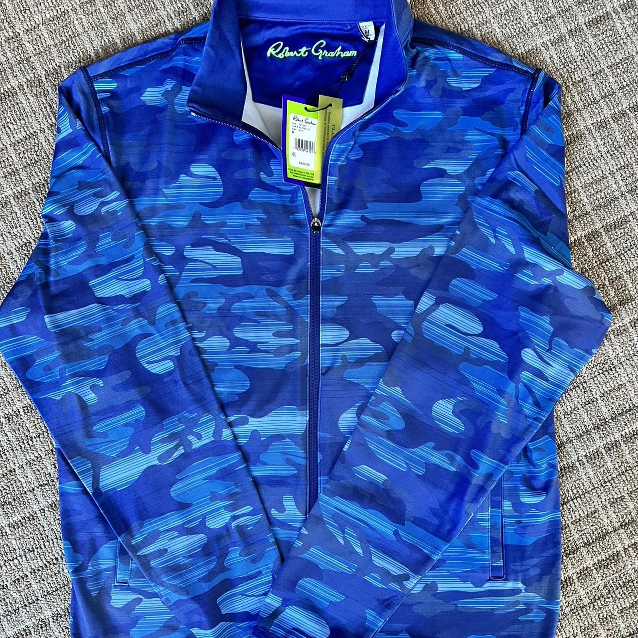 Robert Graham Clubhouse Bailout Jacket, Blue size - Depop