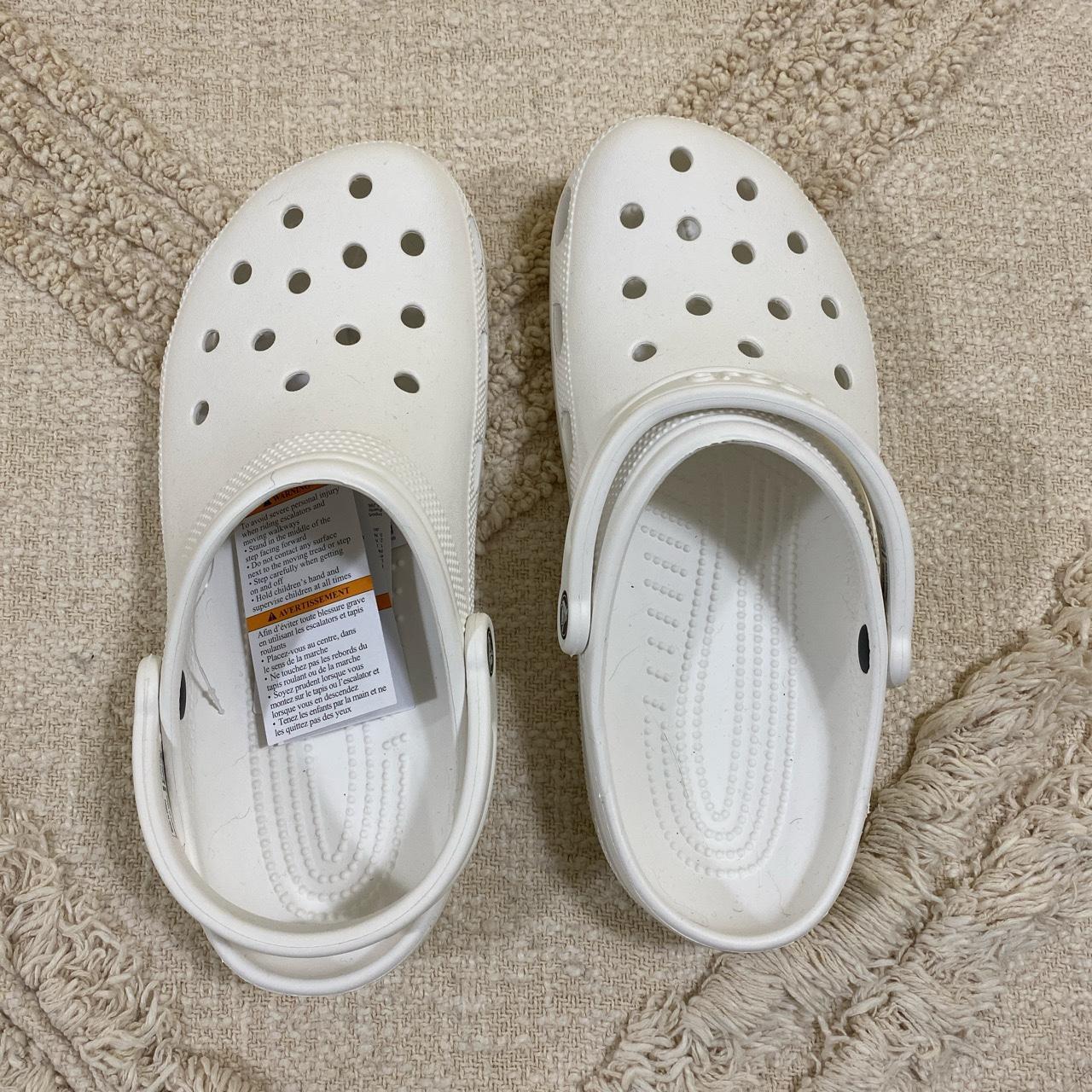 Crocs white size W11/M9 #Crocs #NEW - Depop