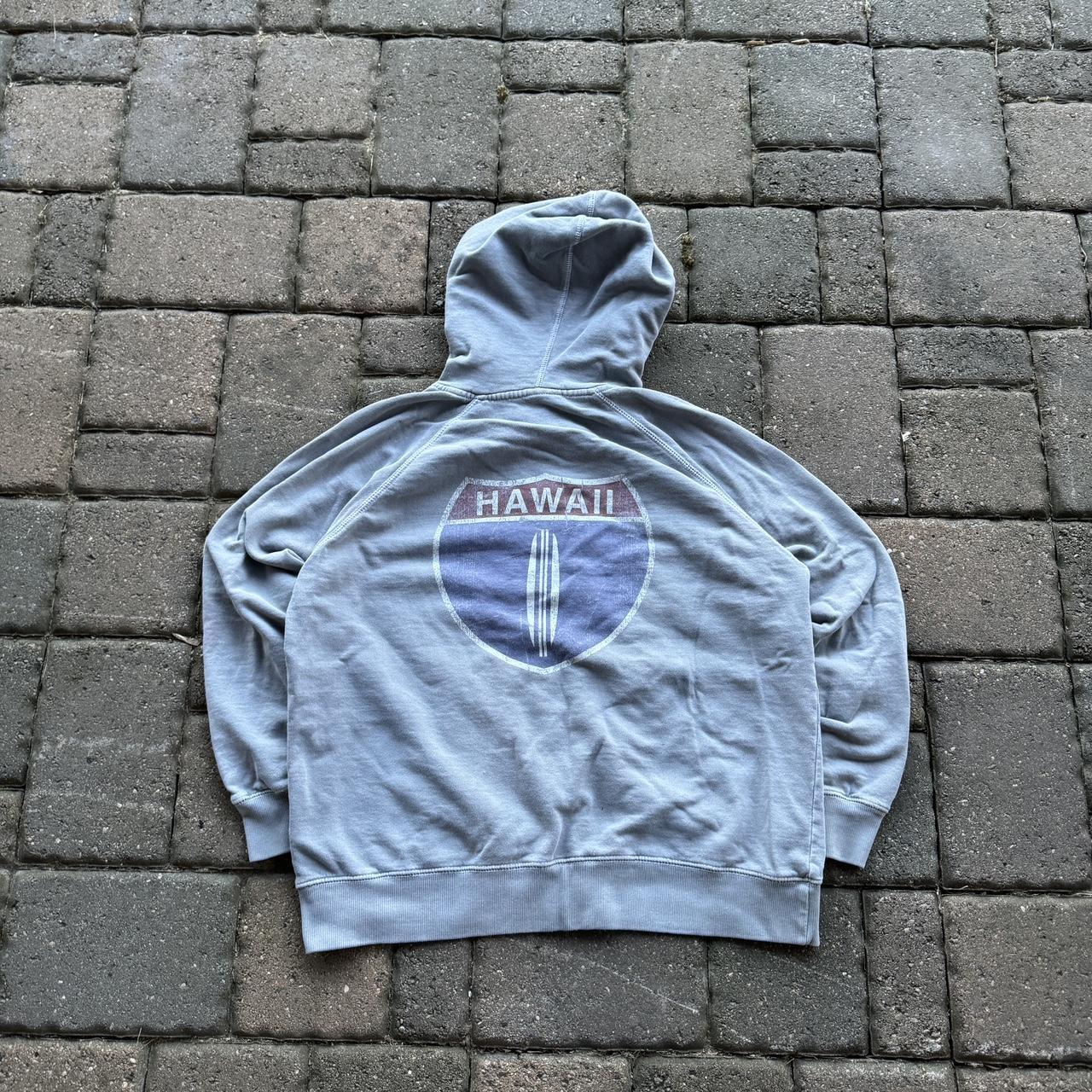 Hawaii Zip up Hoodie Color - Gray Size - (no tag,... - Depop